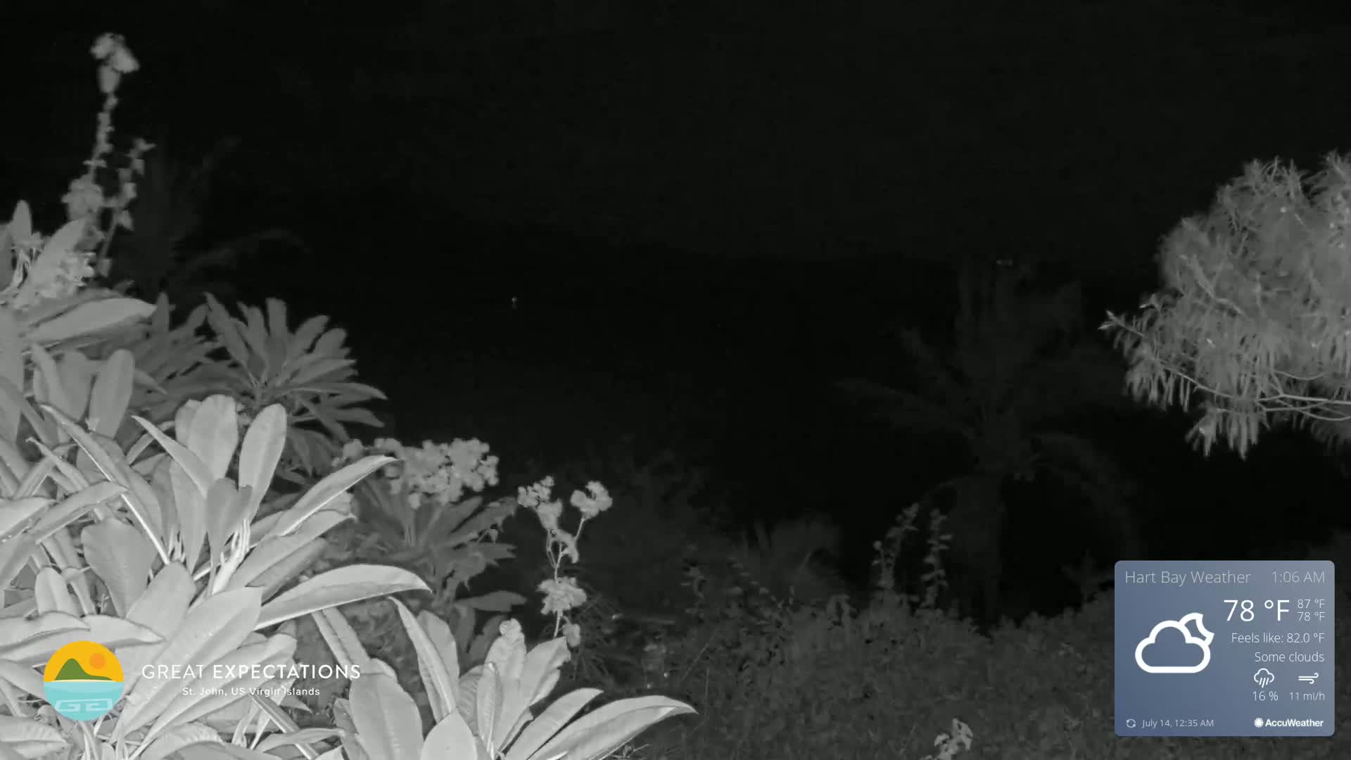 St. John, Hart & Rendezvous Bays Live Cam - Cruz Bay, St. John, United States Virgin Islands, USA