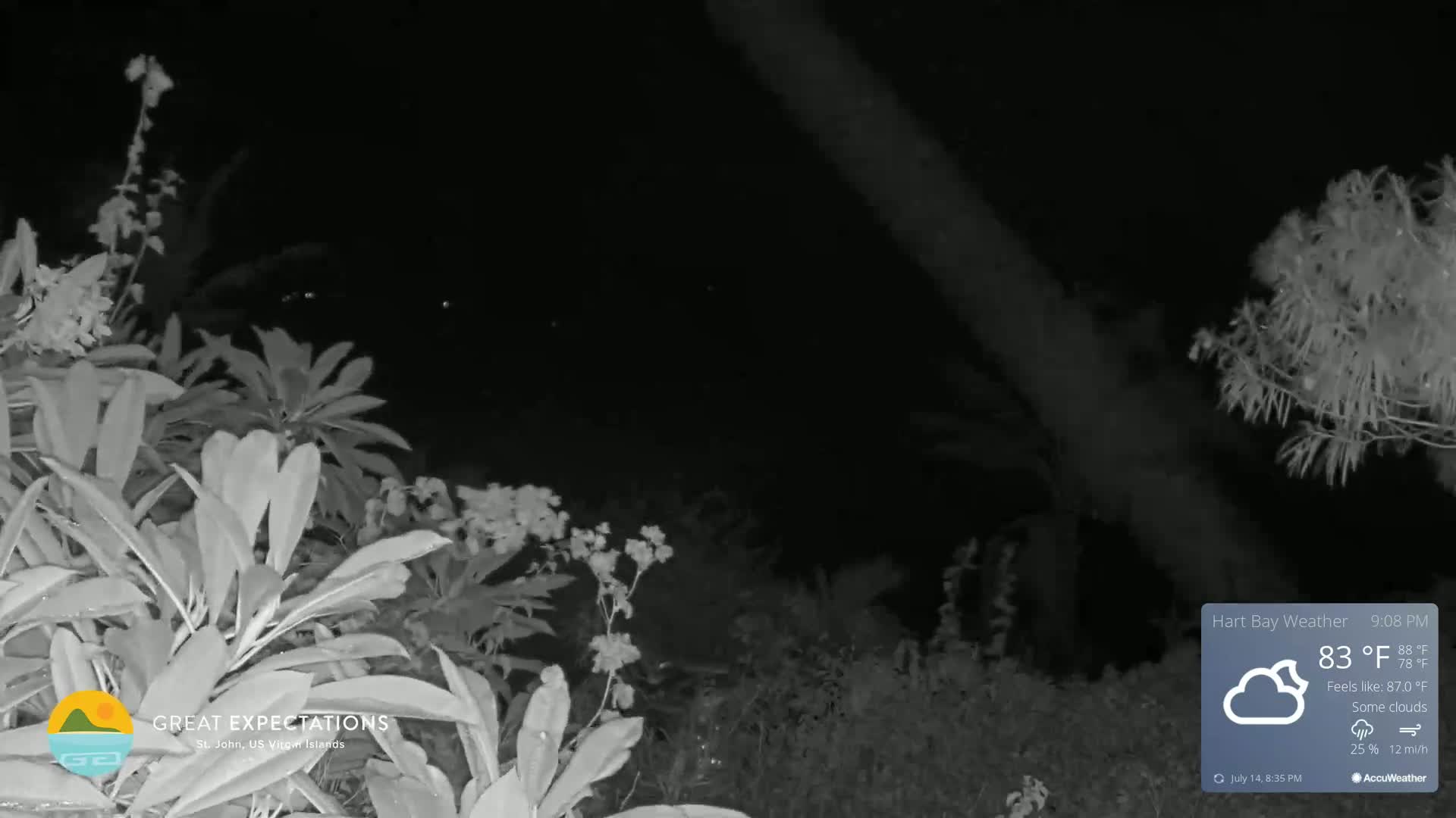 St. John, Hart & Rendezvous Bays Live Cam - Cruz Bay, St. John, United States Virgin Islands, USA