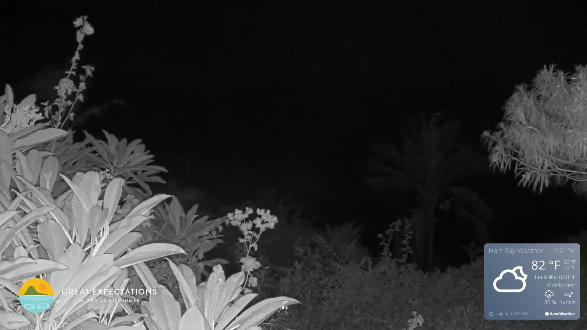 St. John, Hart & Rendezvous Bays Live Cam - Cruz Bay, St. John, United States Virgin Islands, USA
