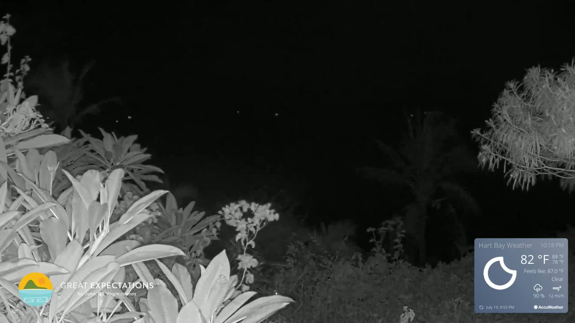 St. John, Hart & Rendezvous Bays Live Cam - Cruz Bay, St. John, United States Virgin Islands, USA
