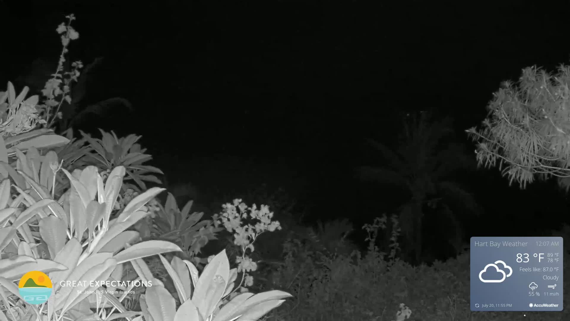 St. John, Hart & Rendezvous Bays Live Cam - Cruz Bay, St. John, United States Virgin Islands, USA