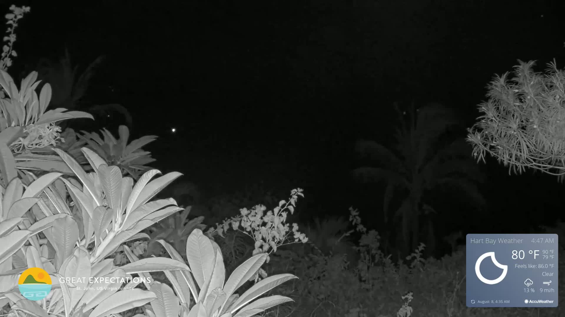 St. John, Hart & Rendezvous Bays Live Cam - Cruz Bay, St. John, United States Virgin Islands, USA