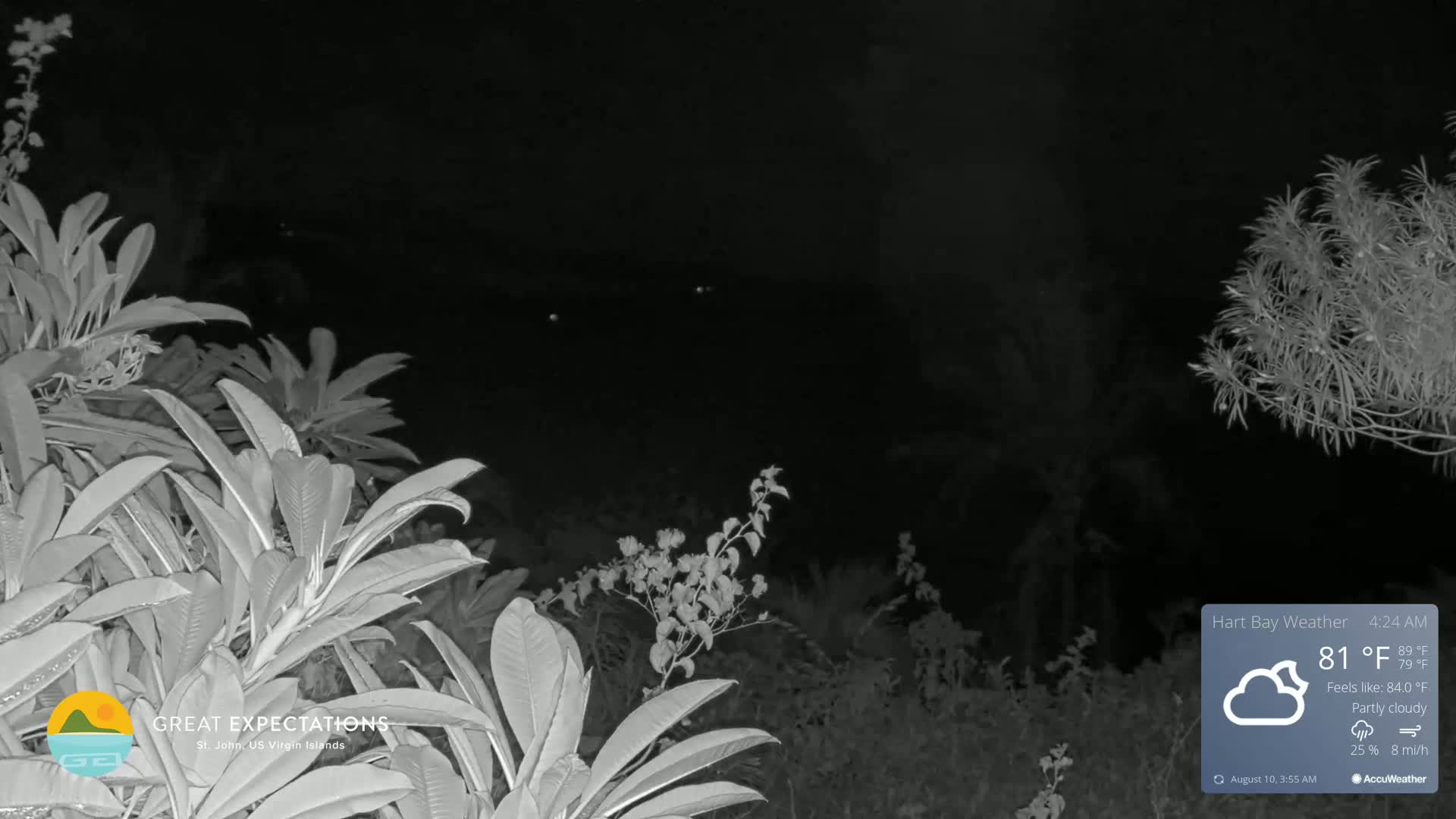 St. John, Hart & Rendezvous Bays Live Cam - Cruz Bay, St. John, United States Virgin Islands, USA