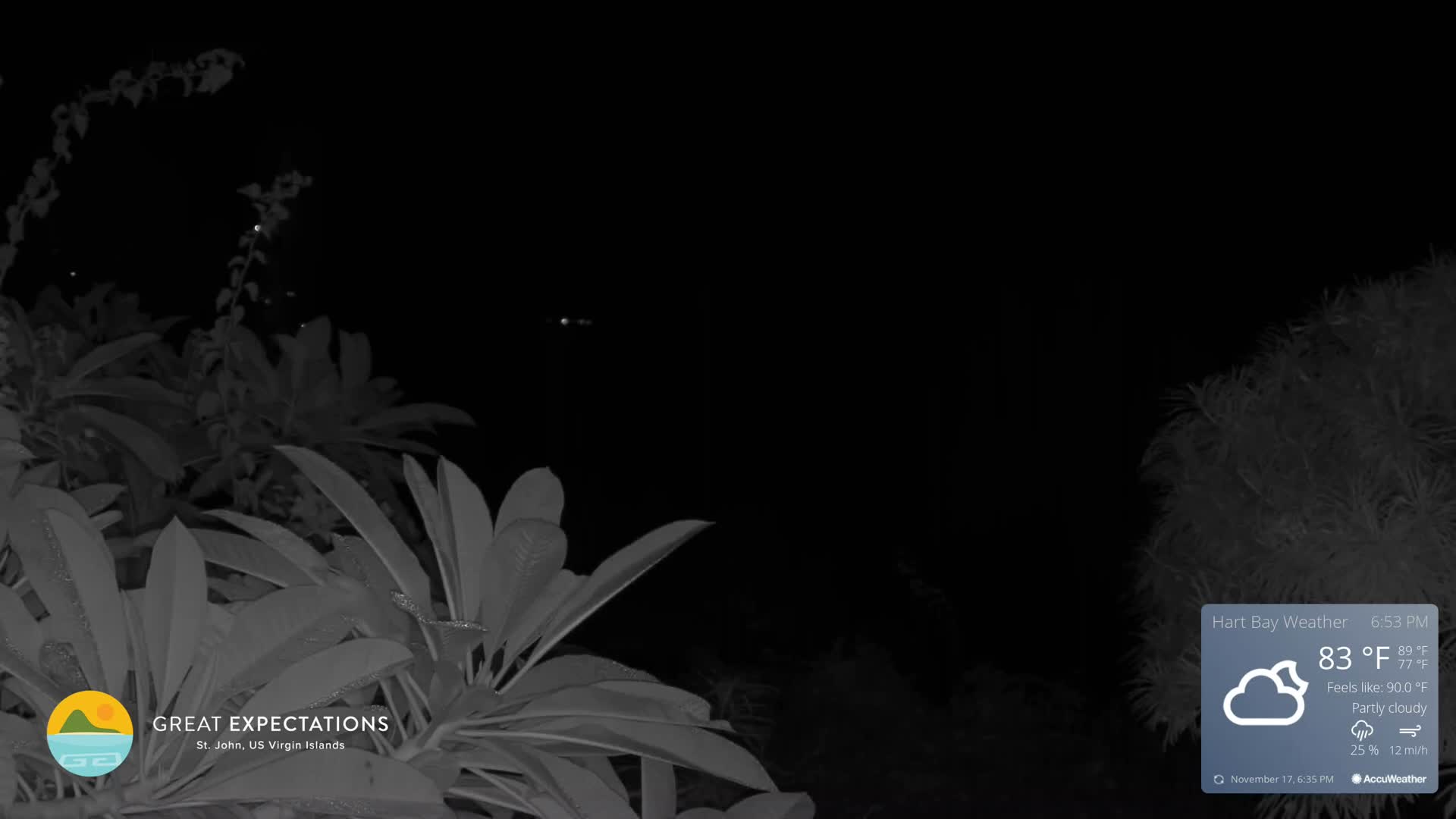 St. John, Hart & Rendezvous Bays Live Cam - Cruz Bay, St. John, United States Virgin Islands, USA