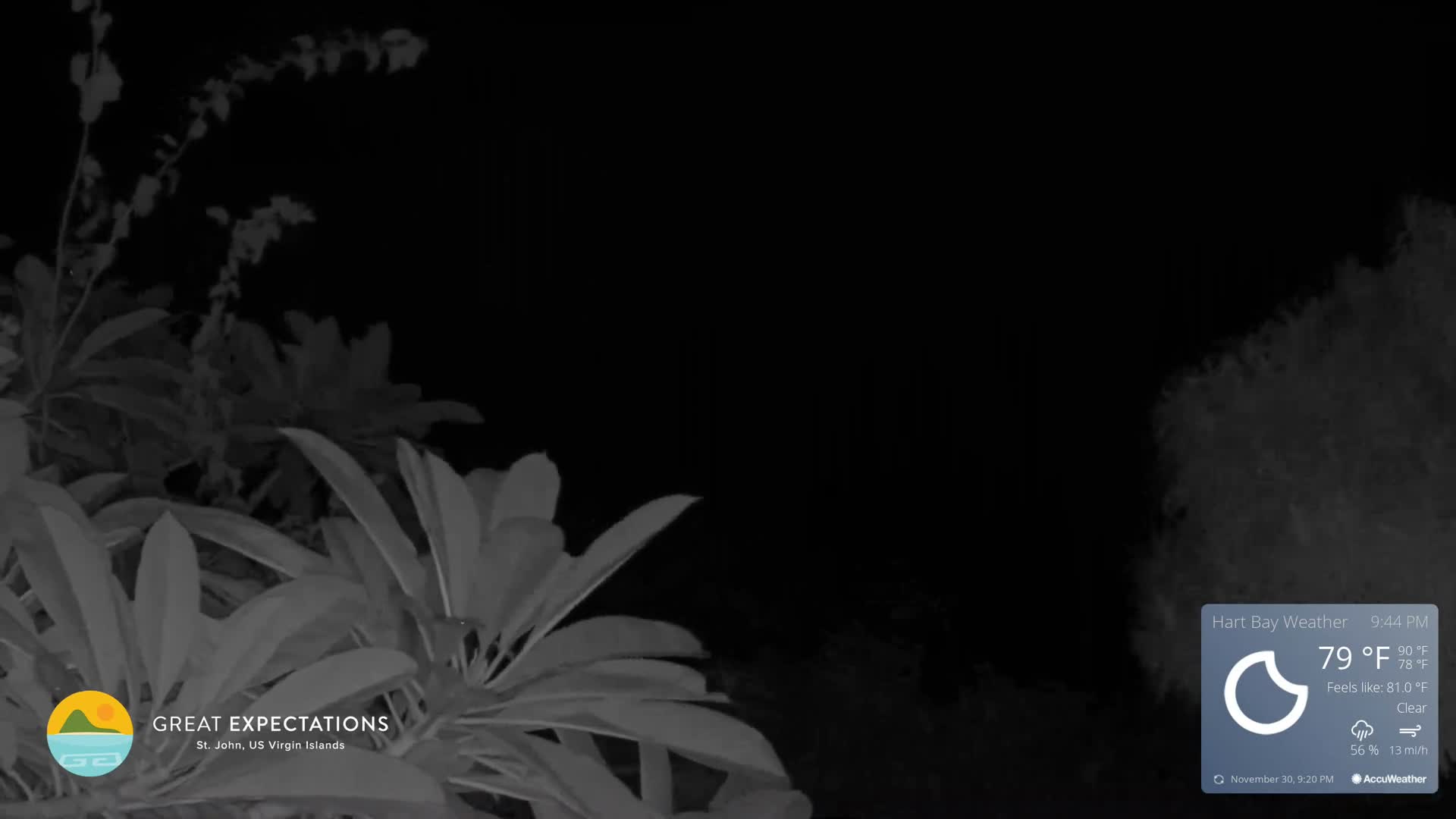 St. John, Hart & Rendezvous Bays Live Cam - Cruz Bay, St. John, United States Virgin Islands, USA