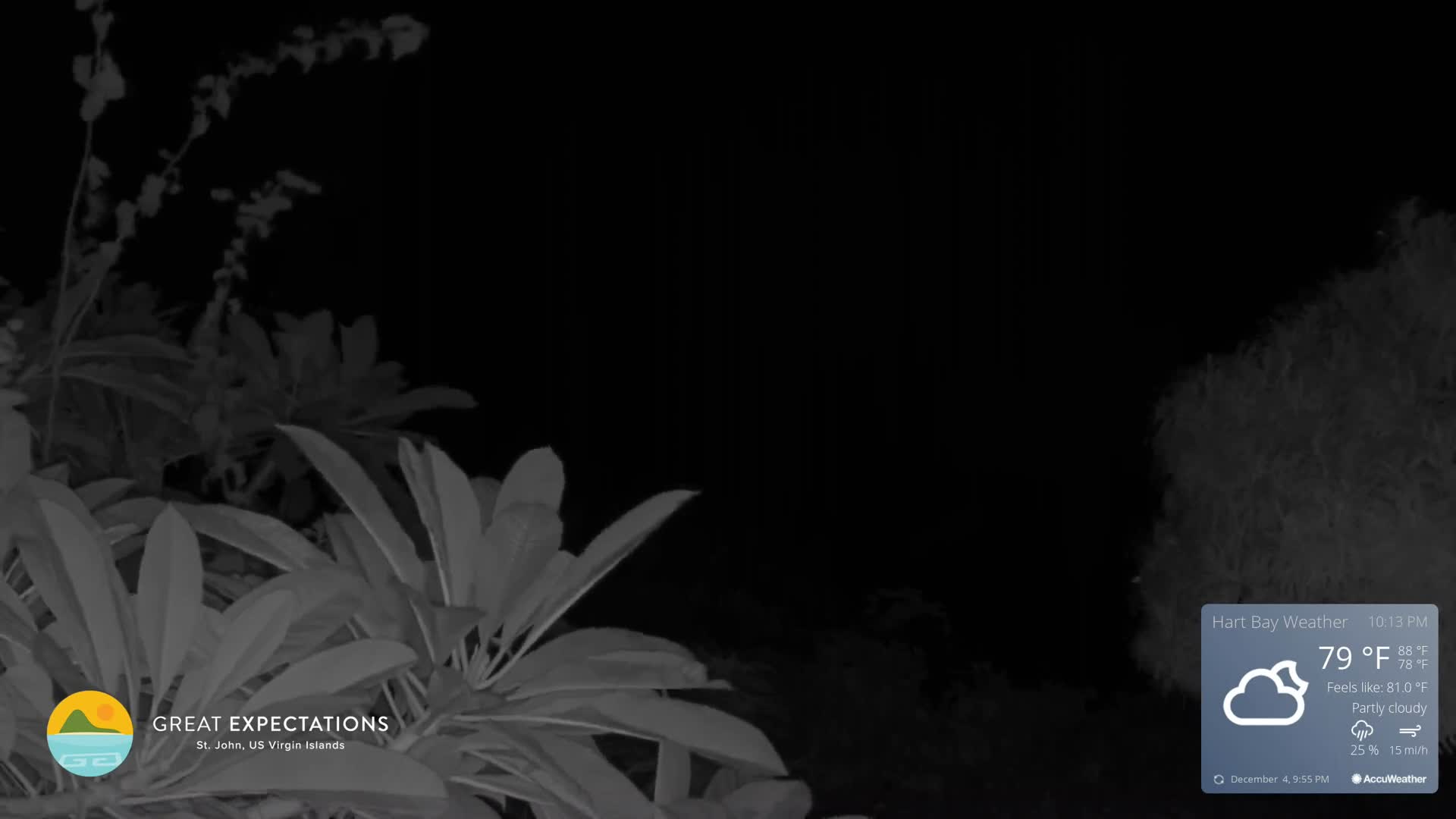 St. John, Hart & Rendezvous Bays Live Cam - Cruz Bay, St. John, United States Virgin Islands, USA