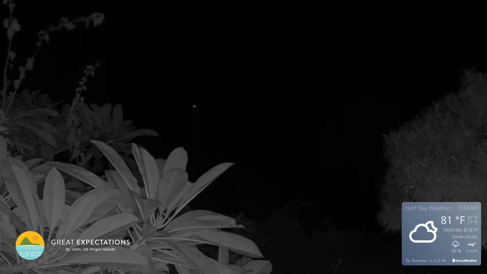 St. John, Hart & Rendezvous Bays Live Cam - Cruz Bay, St. John, United States Virgin Islands, USA