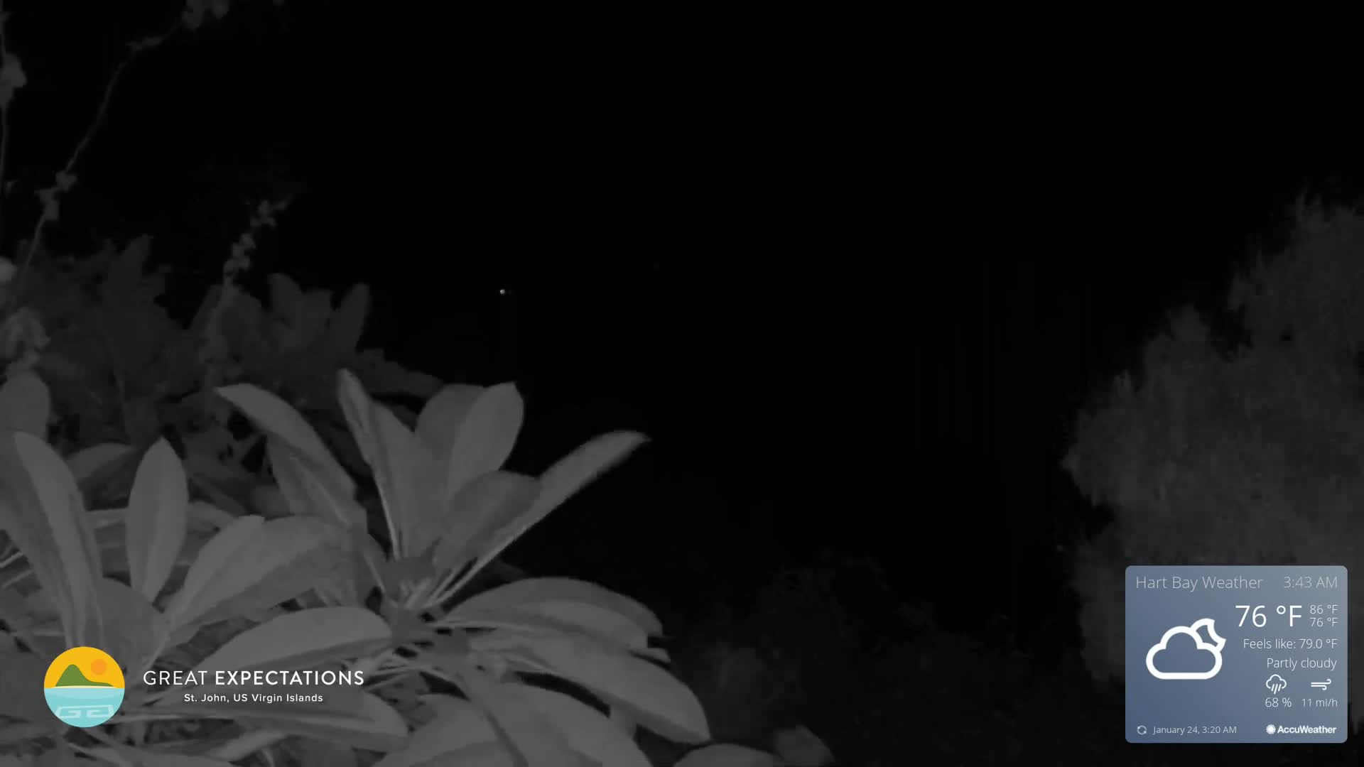 St. John, Hart & Rendezvous Bays Live Cam - Cruz Bay, St. John, United States Virgin Islands, USA