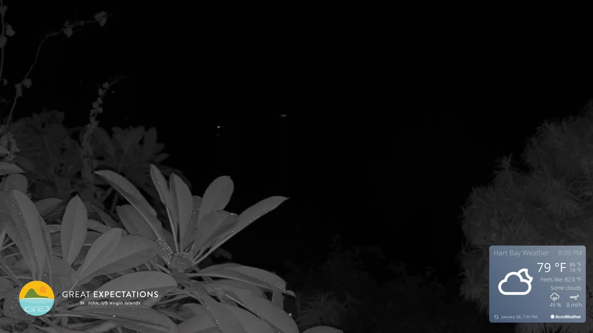 St. John, Hart & Rendezvous Bays Live Cam - Cruz Bay, St. John, United States Virgin Islands, USA