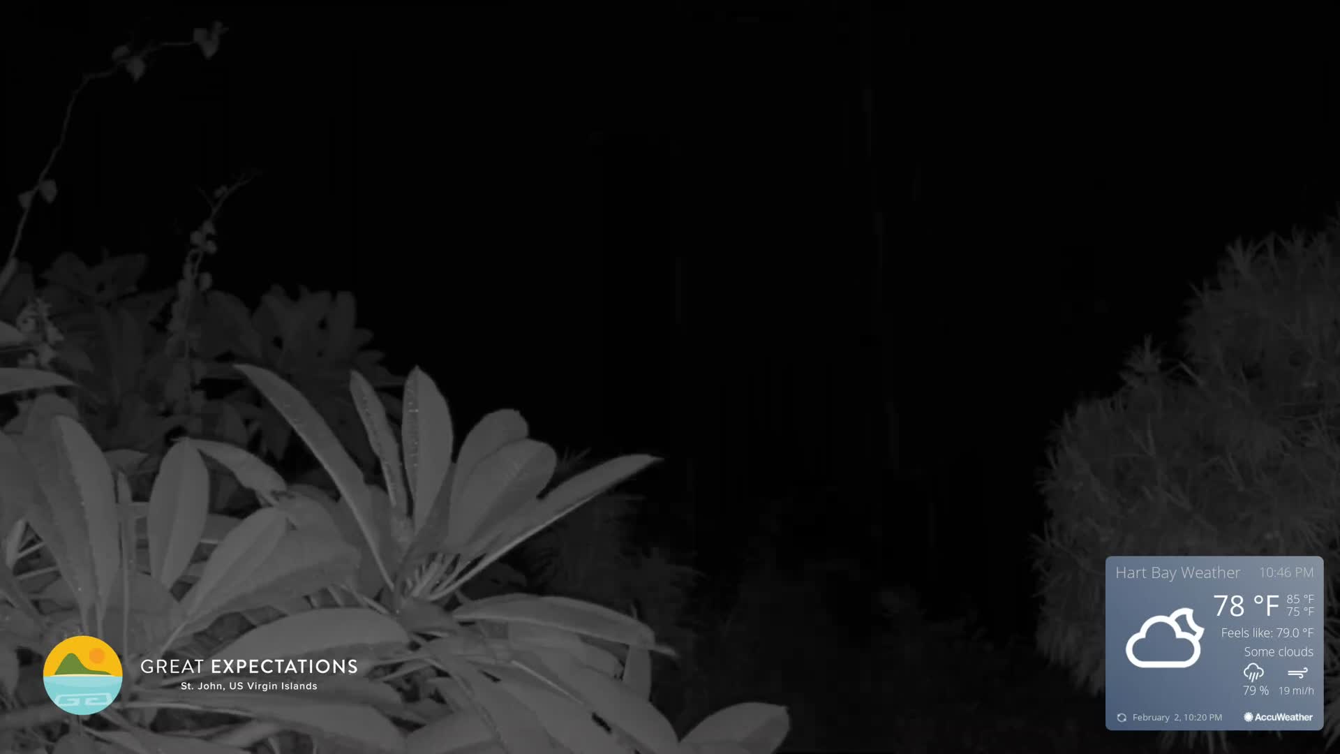 St. John, Hart & Rendezvous Bays Live Cam - Cruz Bay, St. John, United States Virgin Islands, USA