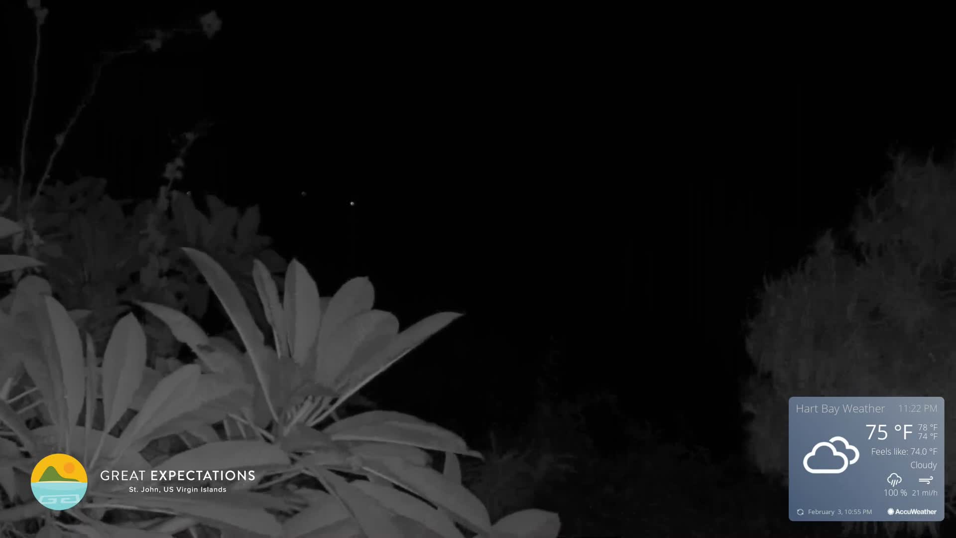 St. John, Hart & Rendezvous Bays Live Cam - Cruz Bay, St. John, United States Virgin Islands, USA