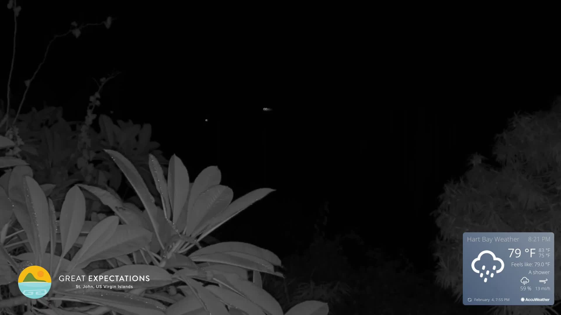 St. John, Hart & Rendezvous Bays Live Cam - Cruz Bay, St. John, United States Virgin Islands, USA