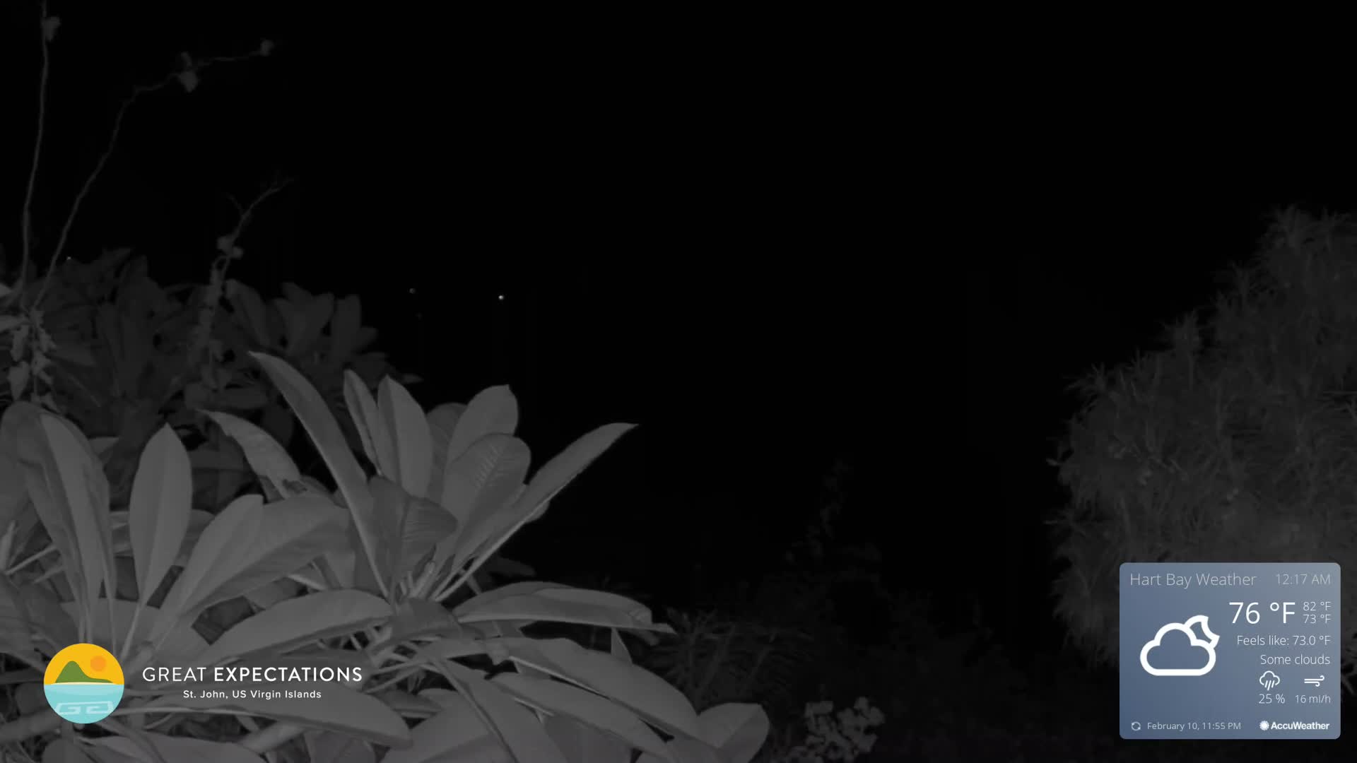 St. John, Hart & Rendezvous Bays Live Cam - Cruz Bay, St. John, United States Virgin Islands, USA