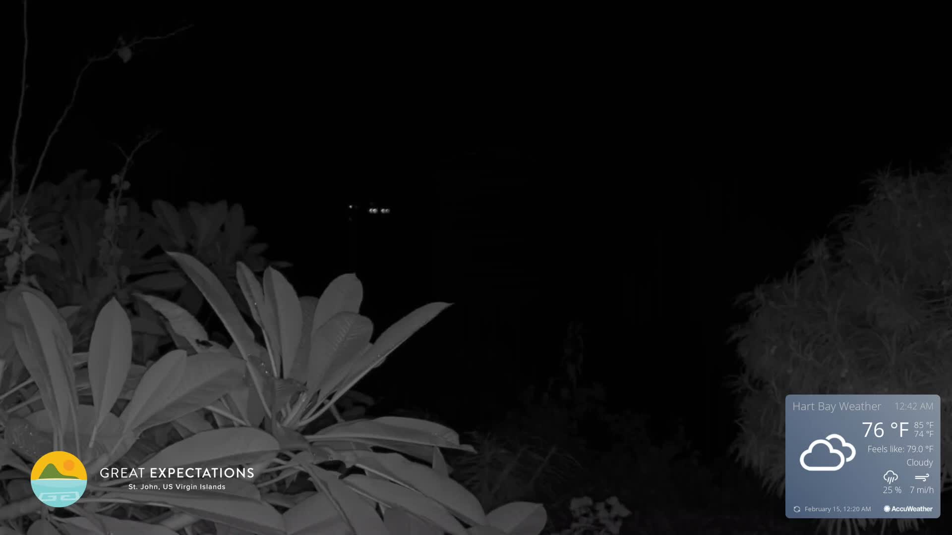 St. John, Hart & Rendezvous Bays Live Cam - Cruz Bay, St. John, United States Virgin Islands, USA