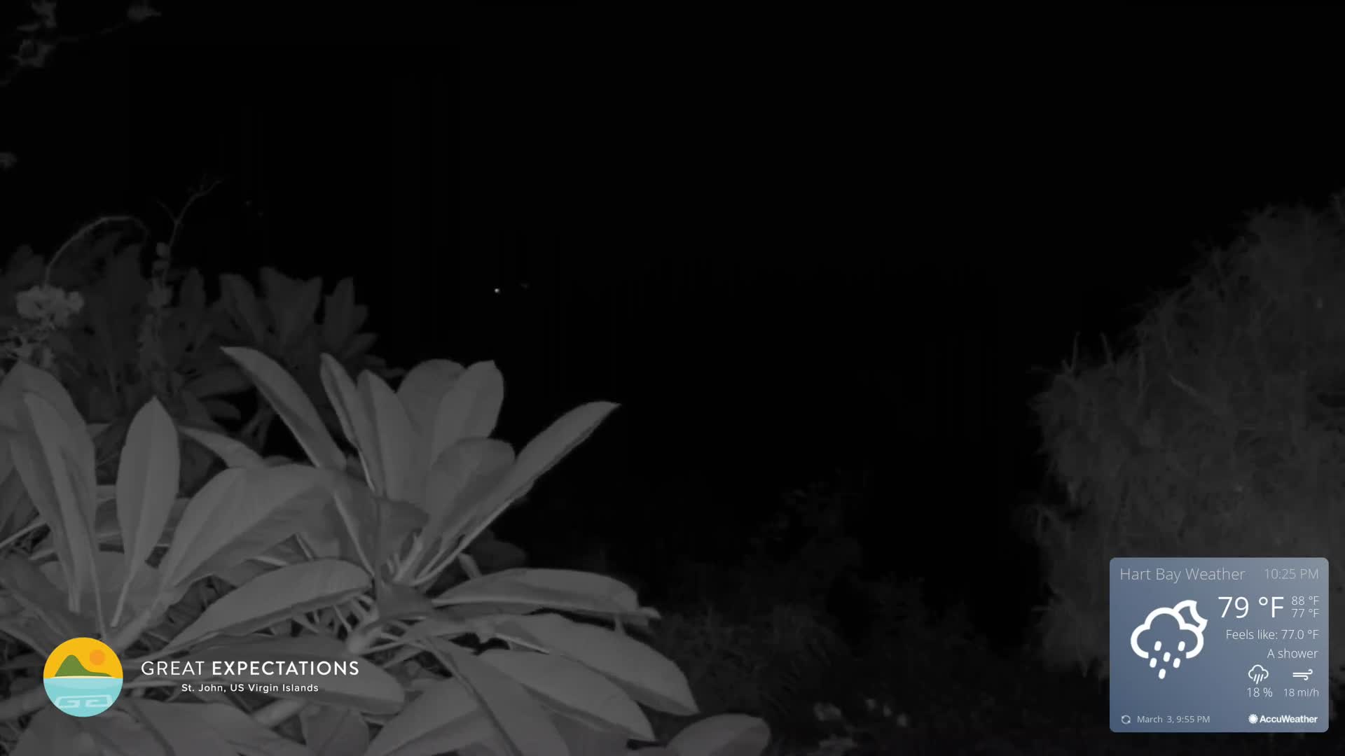 St. John, Hart & Rendezvous Bays Live Cam - Cruz Bay, St. John, United States Virgin Islands, USA