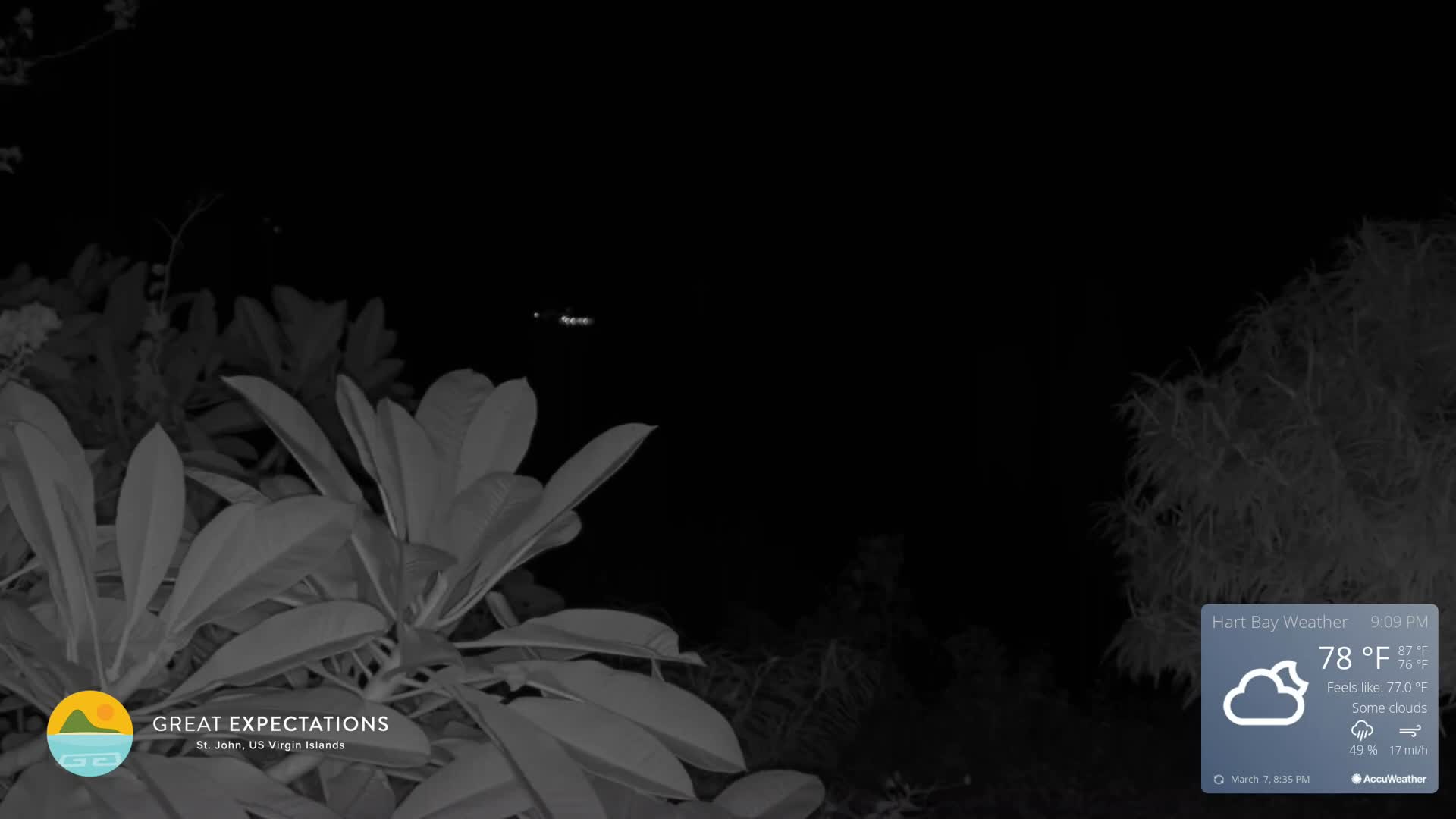 St. John, Hart & Rendezvous Bays Live Cam - Cruz Bay, St. John, United States Virgin Islands, USA