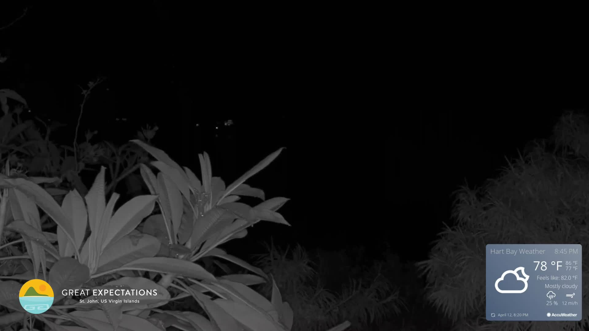 St. John, Hart & Rendezvous Bays Live Cam - Cruz Bay, St. John, United States Virgin Islands, USA