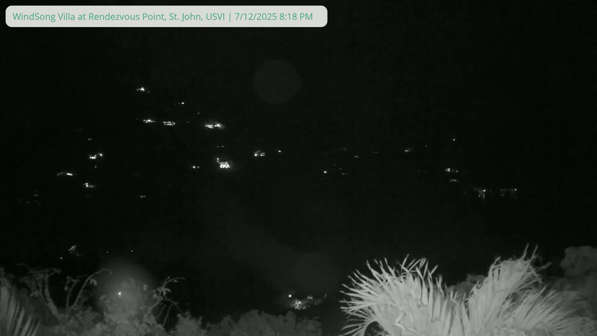St. John, Fish Bay from Rendezvous and Ditleff Live Cam - Cruz Bay, St. John, United States Virgin Islands, USA