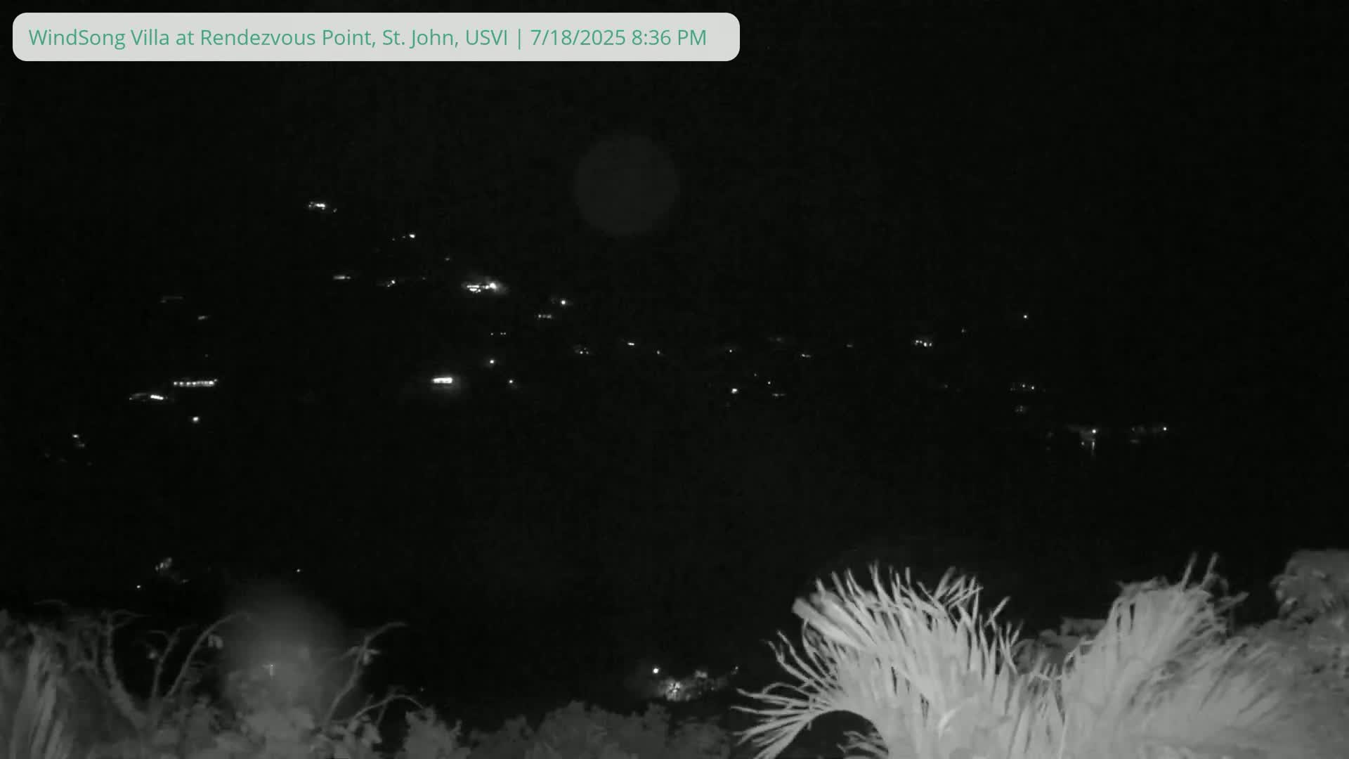 St. John, Fish Bay from Rendezvous and Ditleff Live Cam - Cruz Bay, St. John, United States Virgin Islands, USA