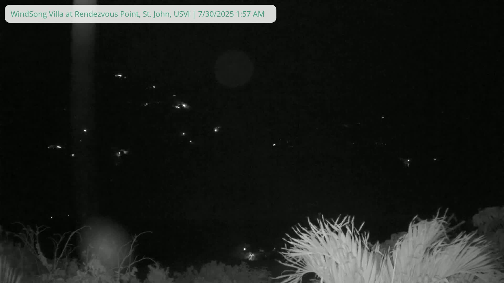 St. John, Fish Bay from Rendezvous and Ditleff Live Cam - Cruz Bay, St. John, United States Virgin Islands, USA