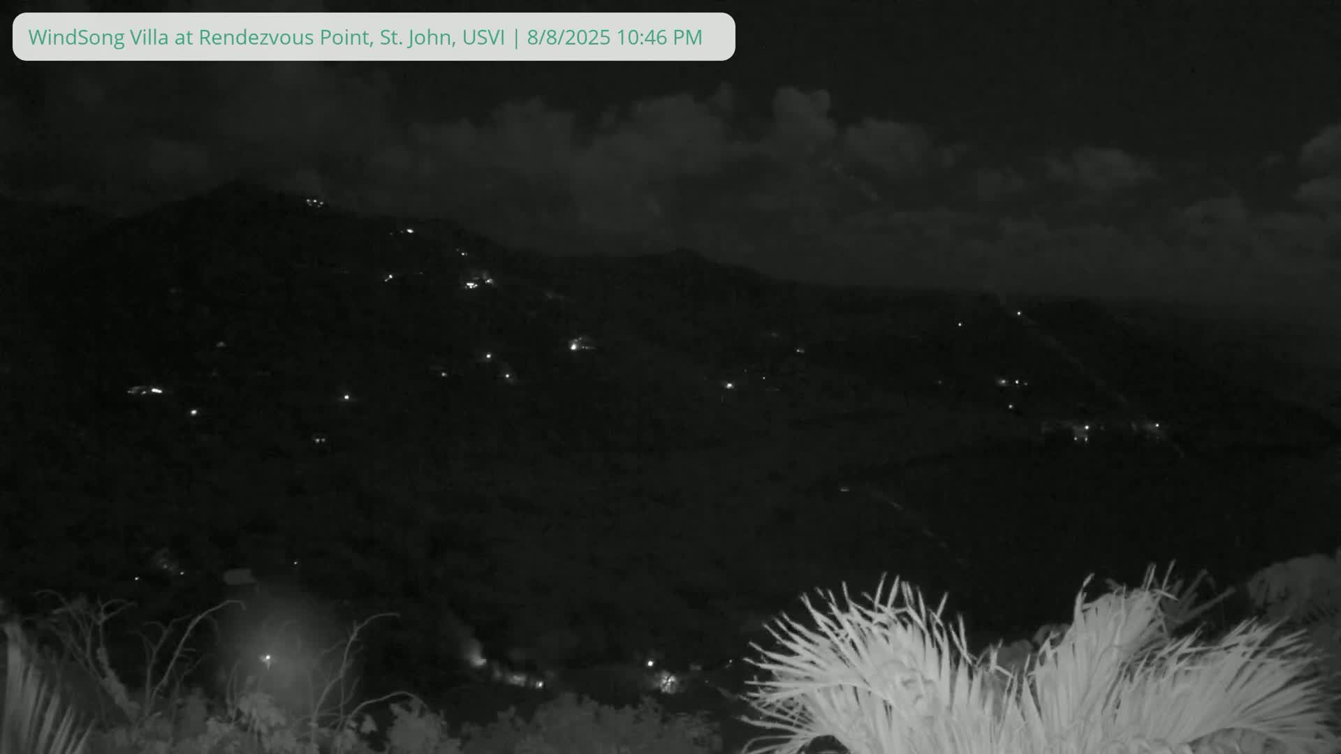 St. John, Fish Bay from Rendezvous and Ditleff Live Cam - Cruz Bay, St. John, United States Virgin Islands, USA