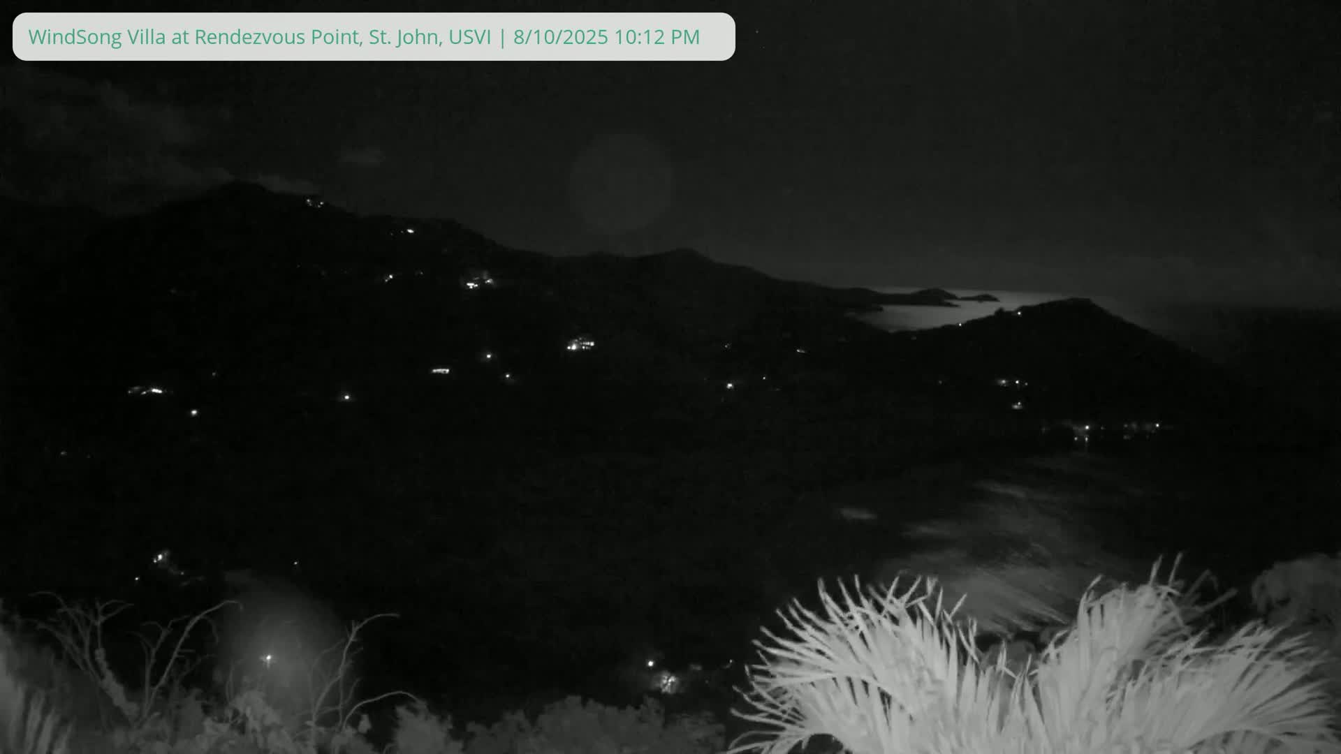 St. John, Fish Bay from Rendezvous and Ditleff Live Cam - Cruz Bay, St. John, United States Virgin Islands, USA