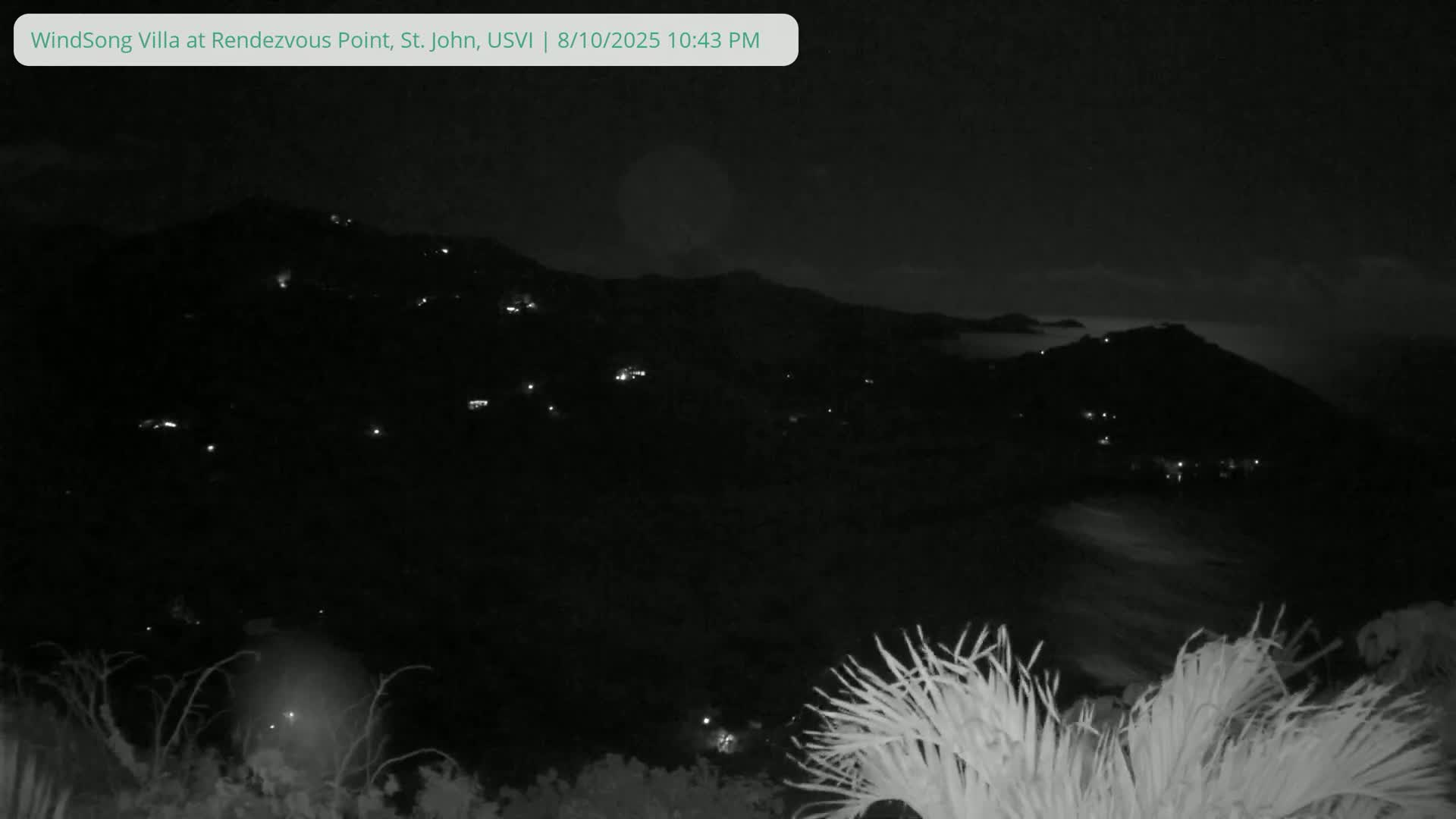 St. John, Fish Bay from Rendezvous and Ditleff Live Cam - Cruz Bay, St. John, United States Virgin Islands, USA