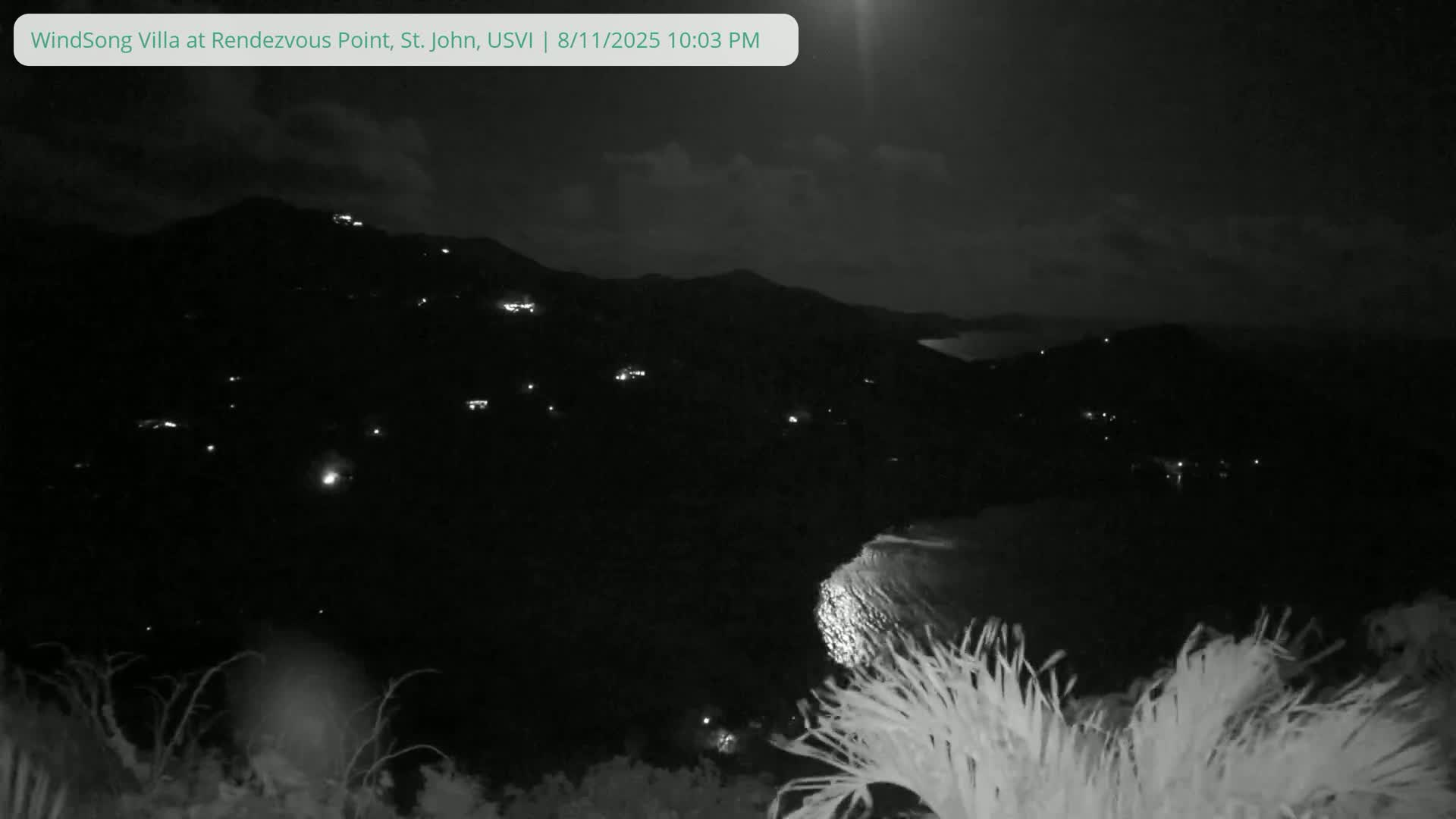 St. John, Fish Bay from Rendezvous and Ditleff Live Cam - Cruz Bay, St. John, United States Virgin Islands, USA