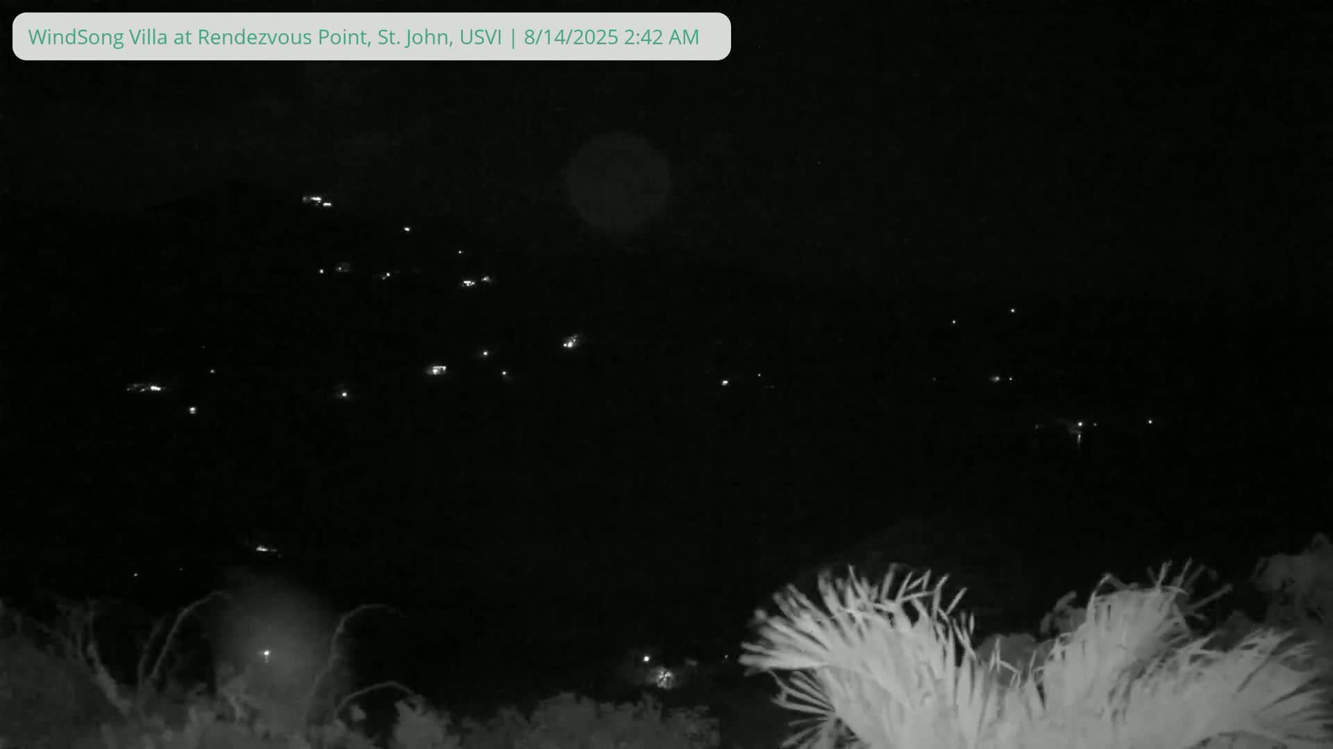 St. John, Fish Bay from Rendezvous and Ditleff Live Cam - Cruz Bay, St. John, United States Virgin Islands, USA