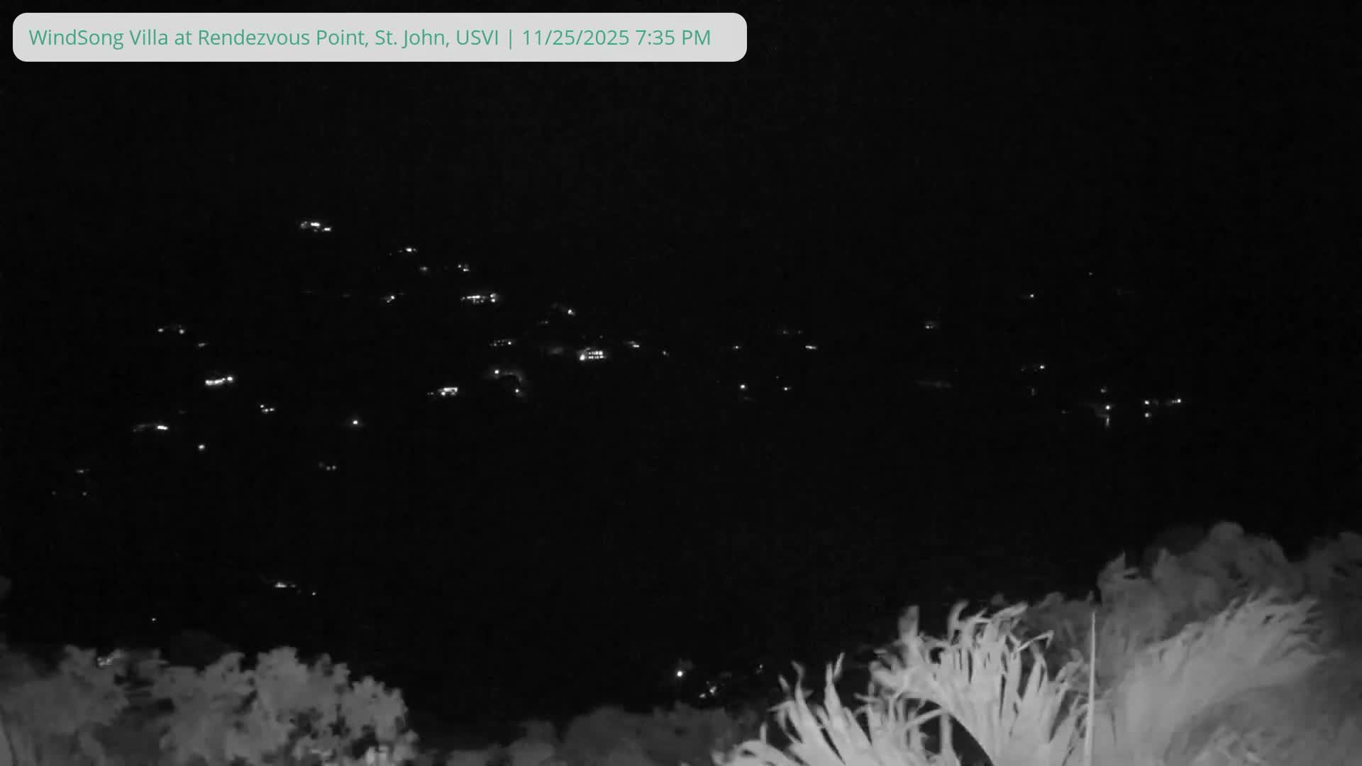 St. John, Fish Bay from Rendezvous and Ditleff Live Cam - Cruz Bay, St. John, United States Virgin Islands, USA