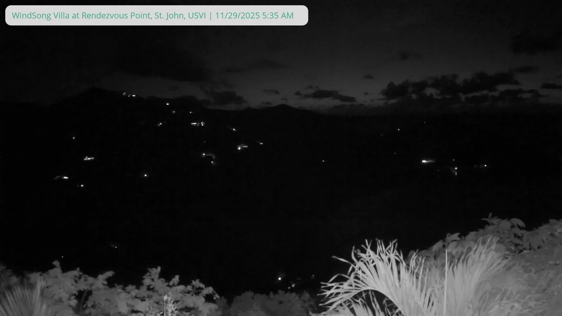 St. John, Fish Bay from Rendezvous and Ditleff Live Cam - Cruz Bay, St. John, United States Virgin Islands, USA