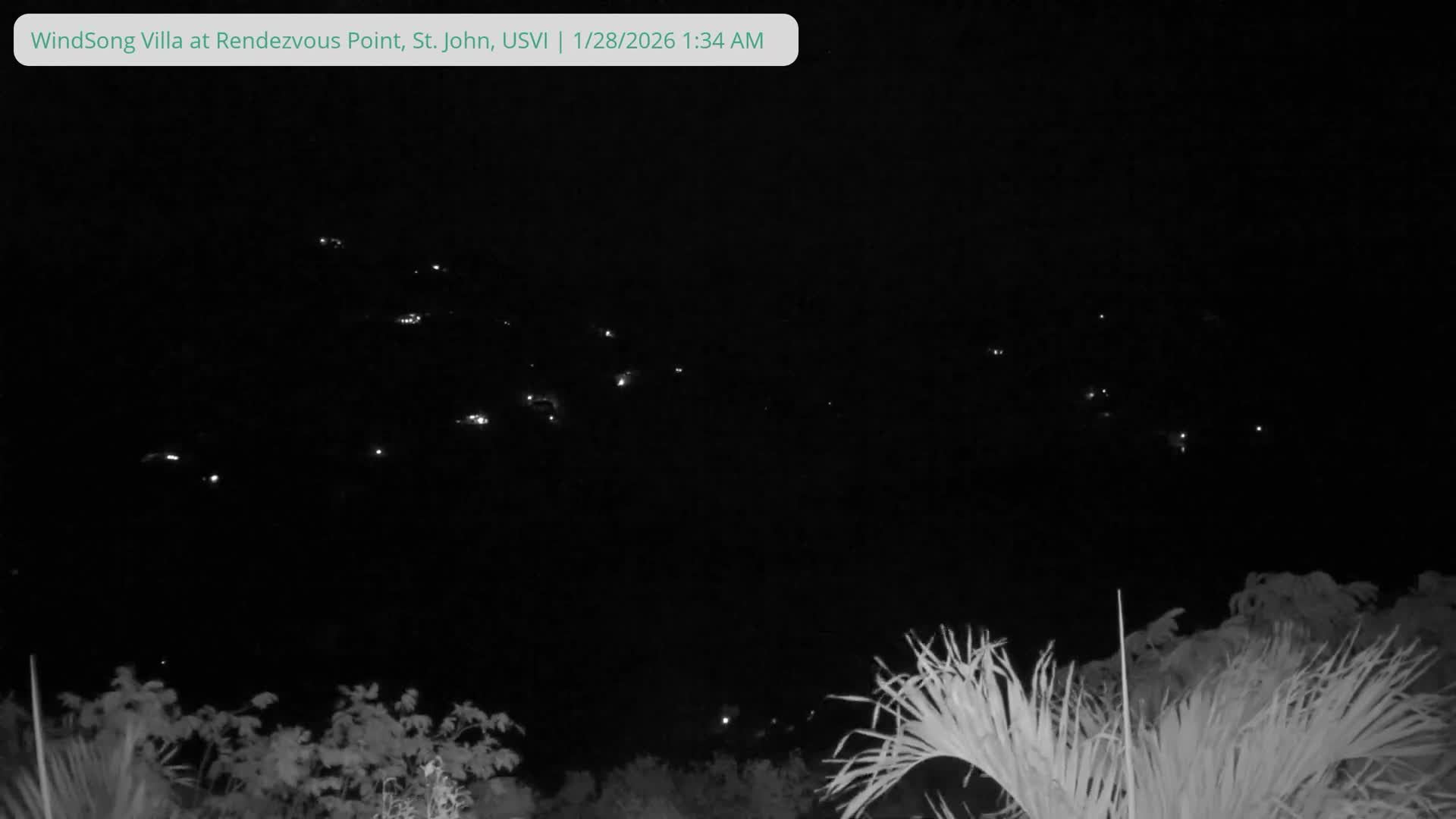 St. John, Fish Bay from Rendezvous and Ditleff Live Cam - Cruz Bay, St. John, United States Virgin Islands, USA