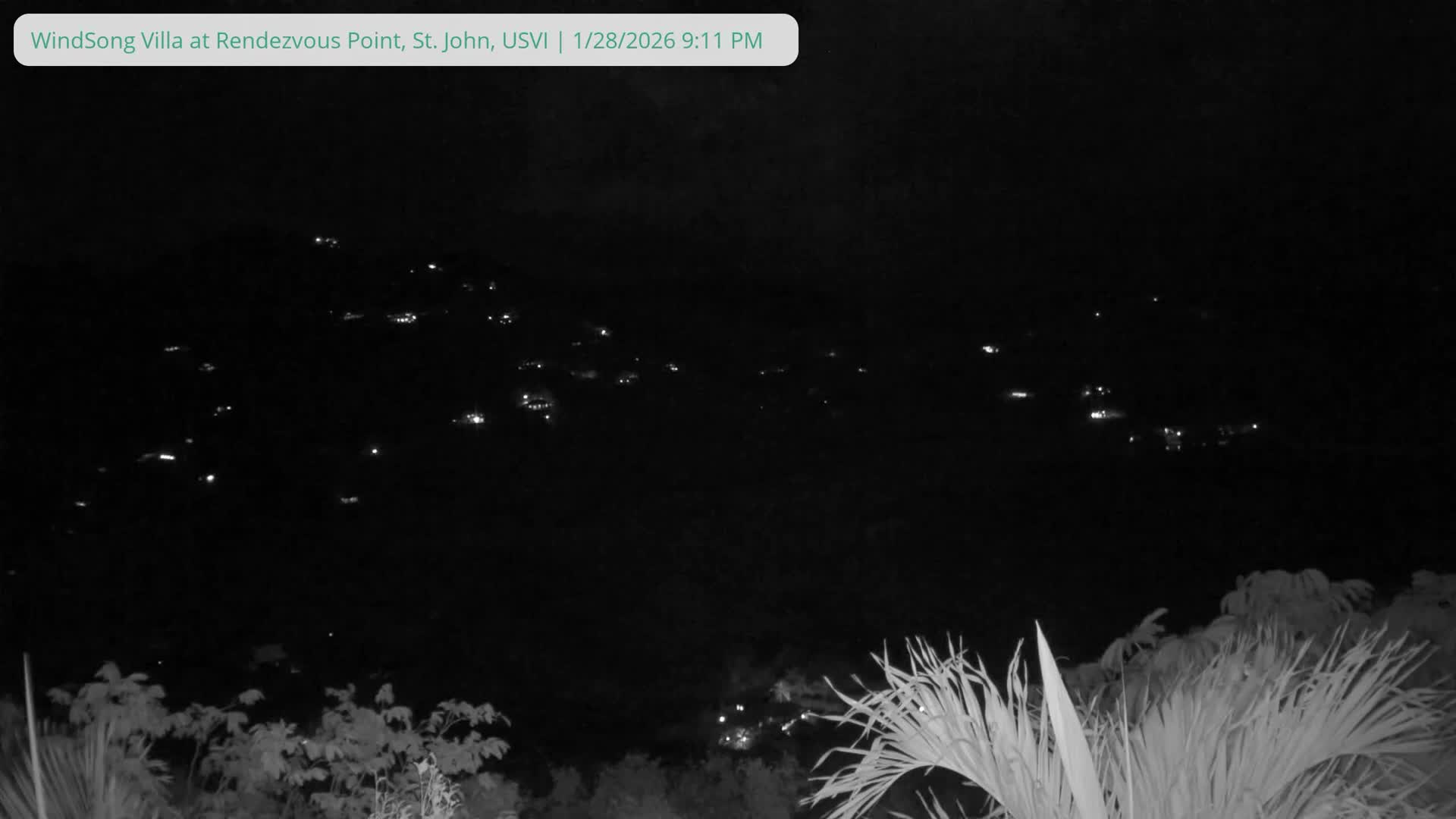St. John, Fish Bay from Rendezvous and Ditleff Live Cam - Cruz Bay, St. John, United States Virgin Islands, USA