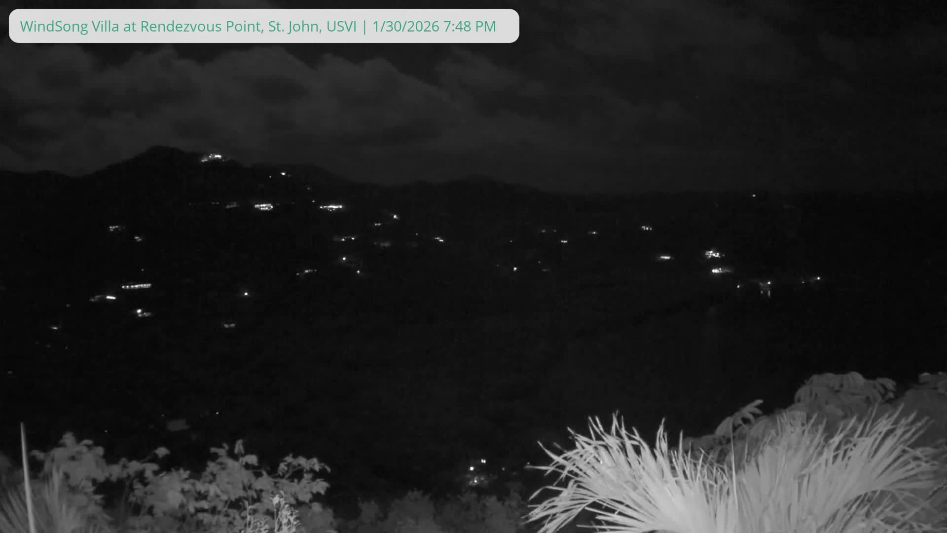 St. John, Fish Bay from Rendezvous and Ditleff Live Cam - Cruz Bay, St. John, United States Virgin Islands, USA