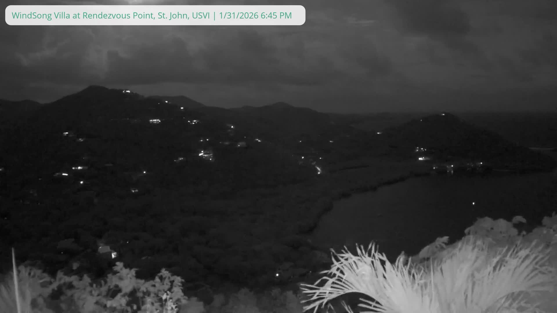 St. John, Fish Bay from Rendezvous and Ditleff Live Cam - Cruz Bay, St. John, United States Virgin Islands, USA