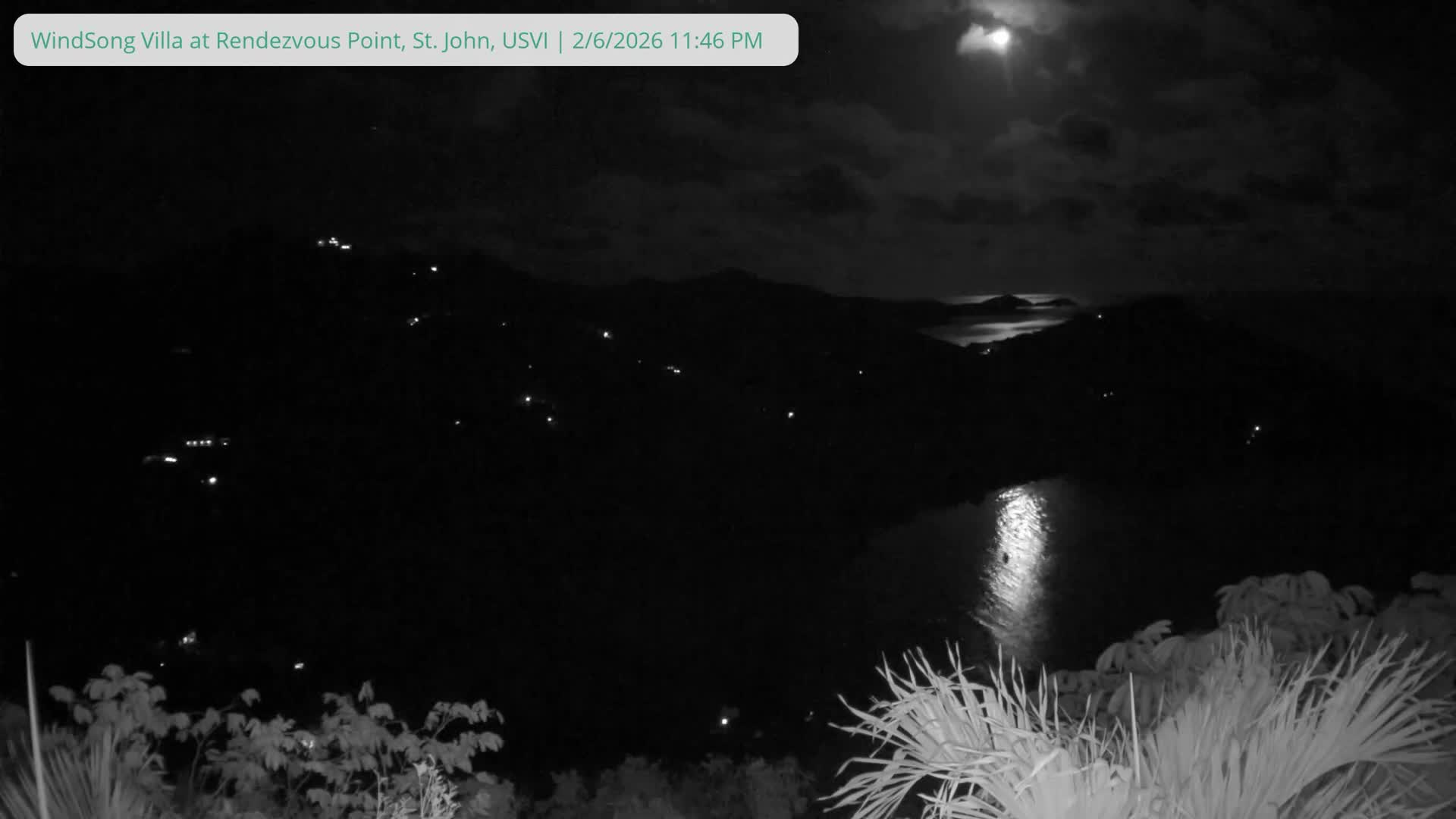 St. John, Fish Bay from Rendezvous and Ditleff Live Cam - Cruz Bay, St. John, United States Virgin Islands, USA