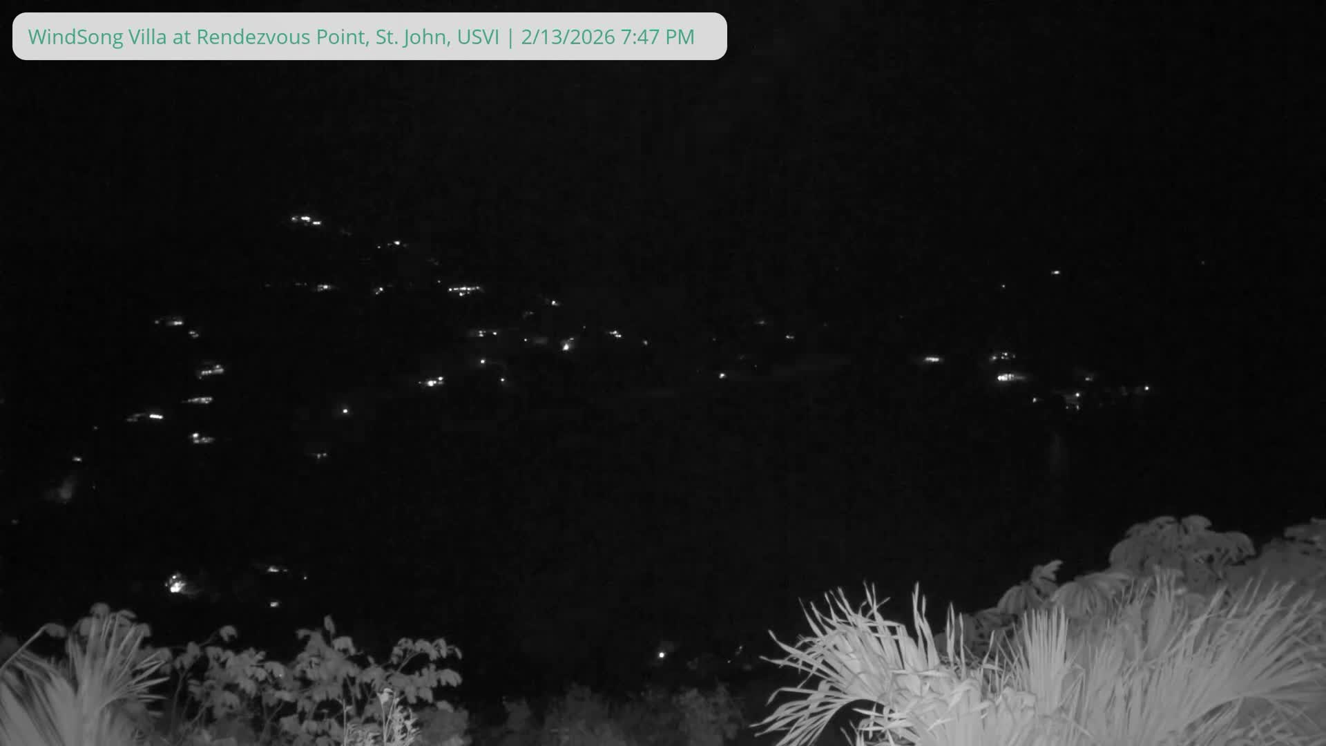 St. John, Fish Bay from Rendezvous and Ditleff Live Cam - Cruz Bay, St. John, United States Virgin Islands, USA