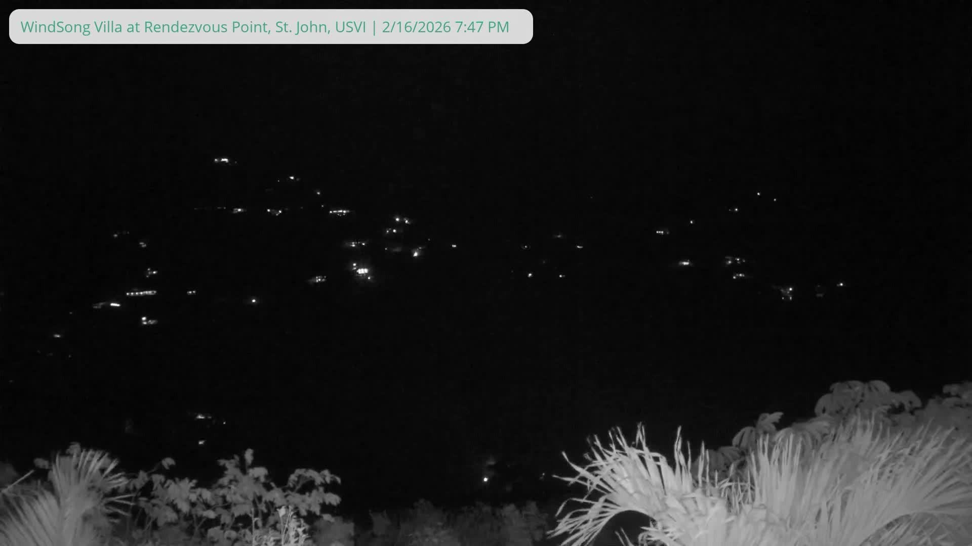 St. John, Fish Bay from Rendezvous and Ditleff Live Cam - Cruz Bay, St. John, United States Virgin Islands, USA