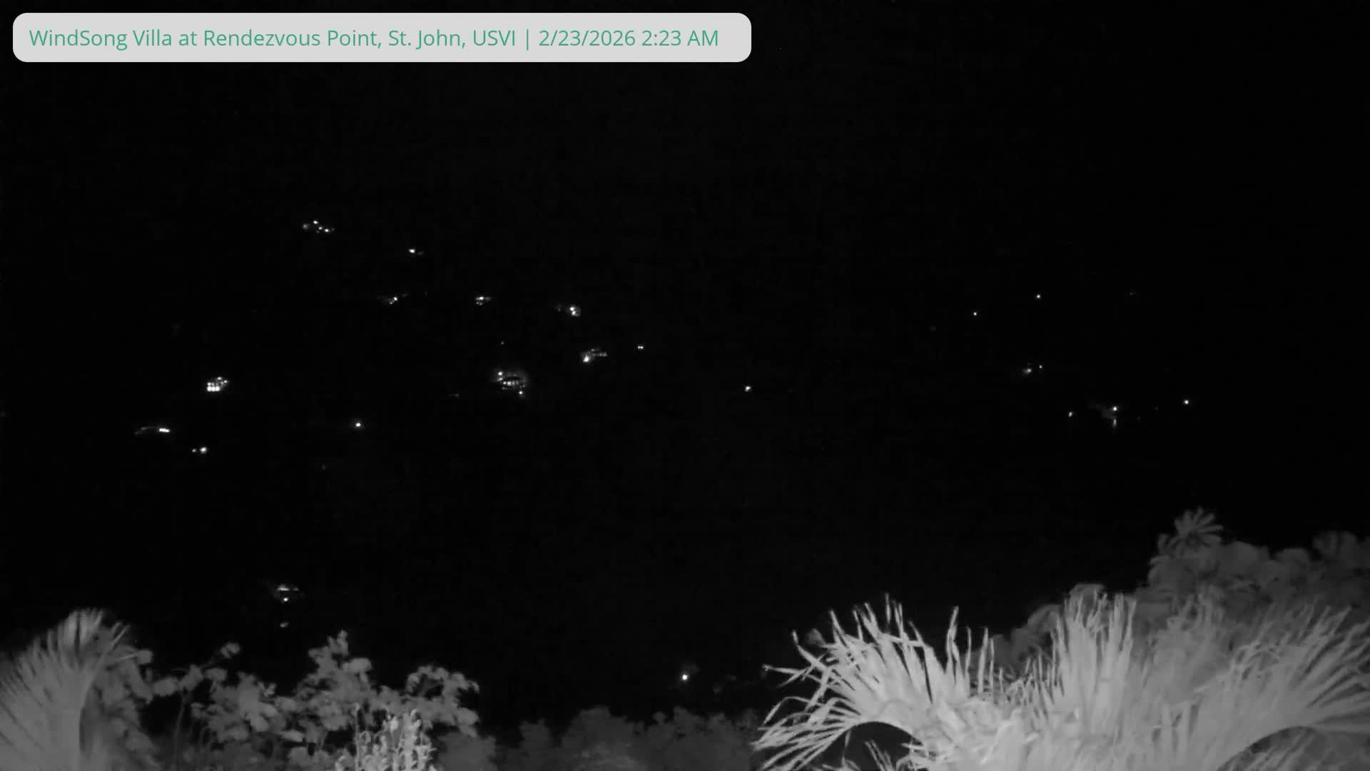 St. John, Fish Bay from Rendezvous and Ditleff Live Cam - Cruz Bay, St. John, United States Virgin Islands, USA