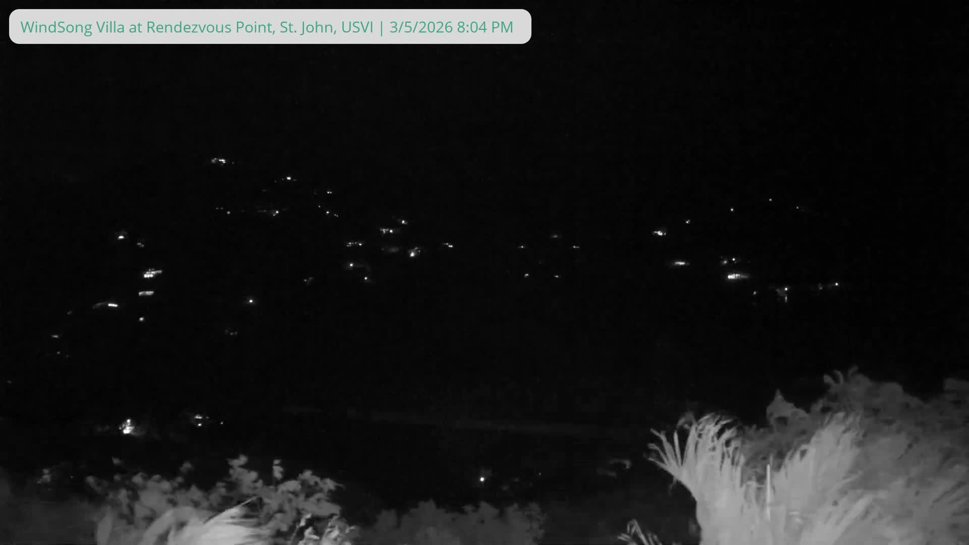 St. John, Fish Bay from Rendezvous and Ditleff Live Cam - Cruz Bay, St. John, United States Virgin Islands, USA