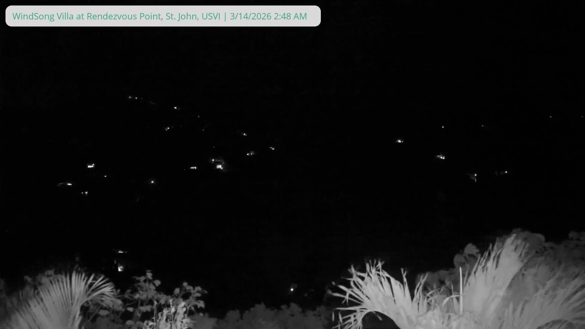 St. John, Fish Bay from Rendezvous and Ditleff Live Cam - Cruz Bay, St. John, United States Virgin Islands, USA
