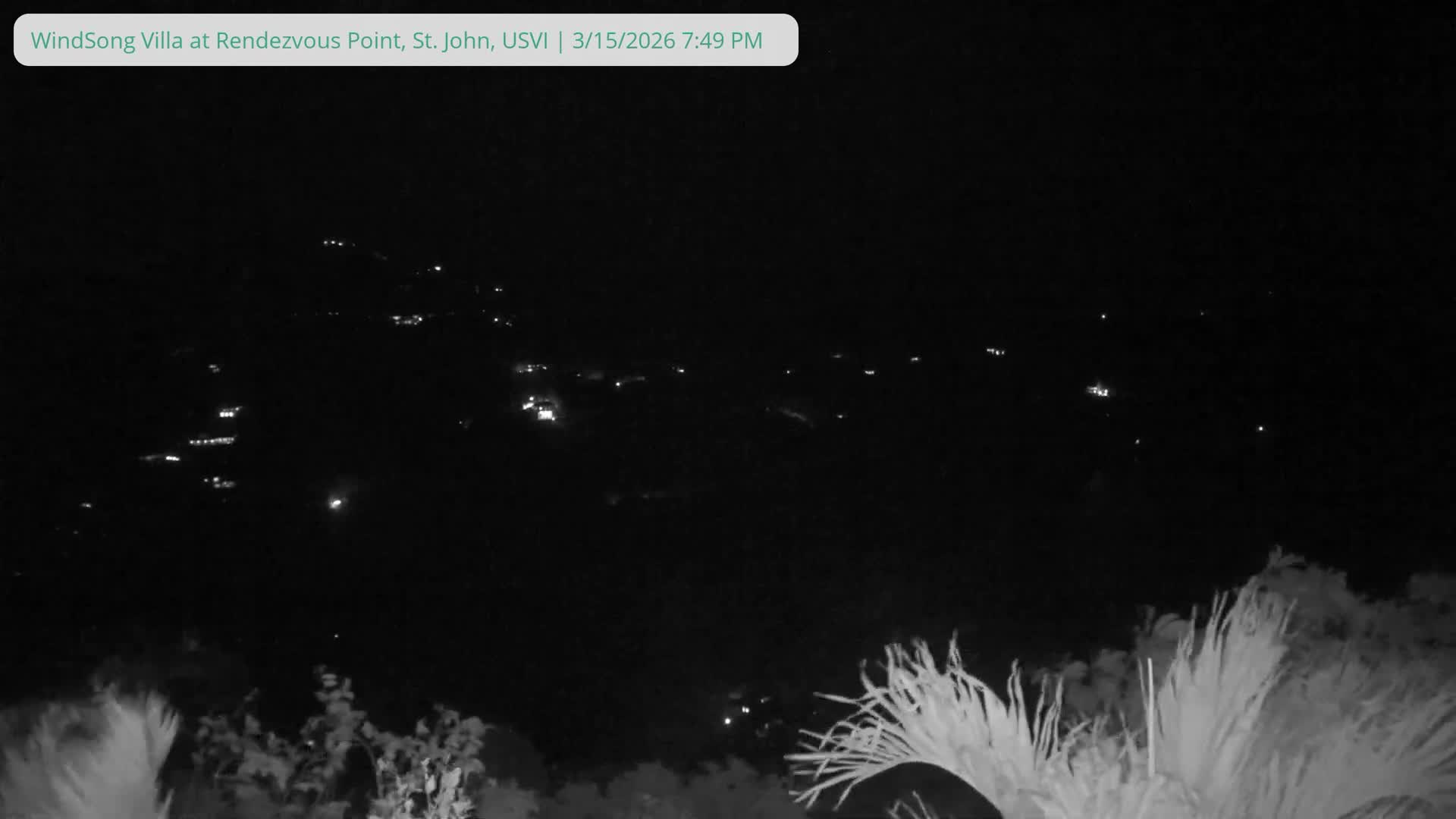 St. John, Fish Bay from Rendezvous and Ditleff Live Cam - Cruz Bay, St. John, United States Virgin Islands, USA