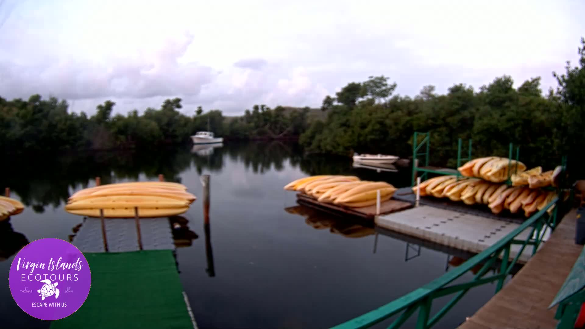 St. Thomas, Bovoni, Mangrove Lagoon Lake Live Cam - Southside, St. Thomas, United States Virgin Islands, USA