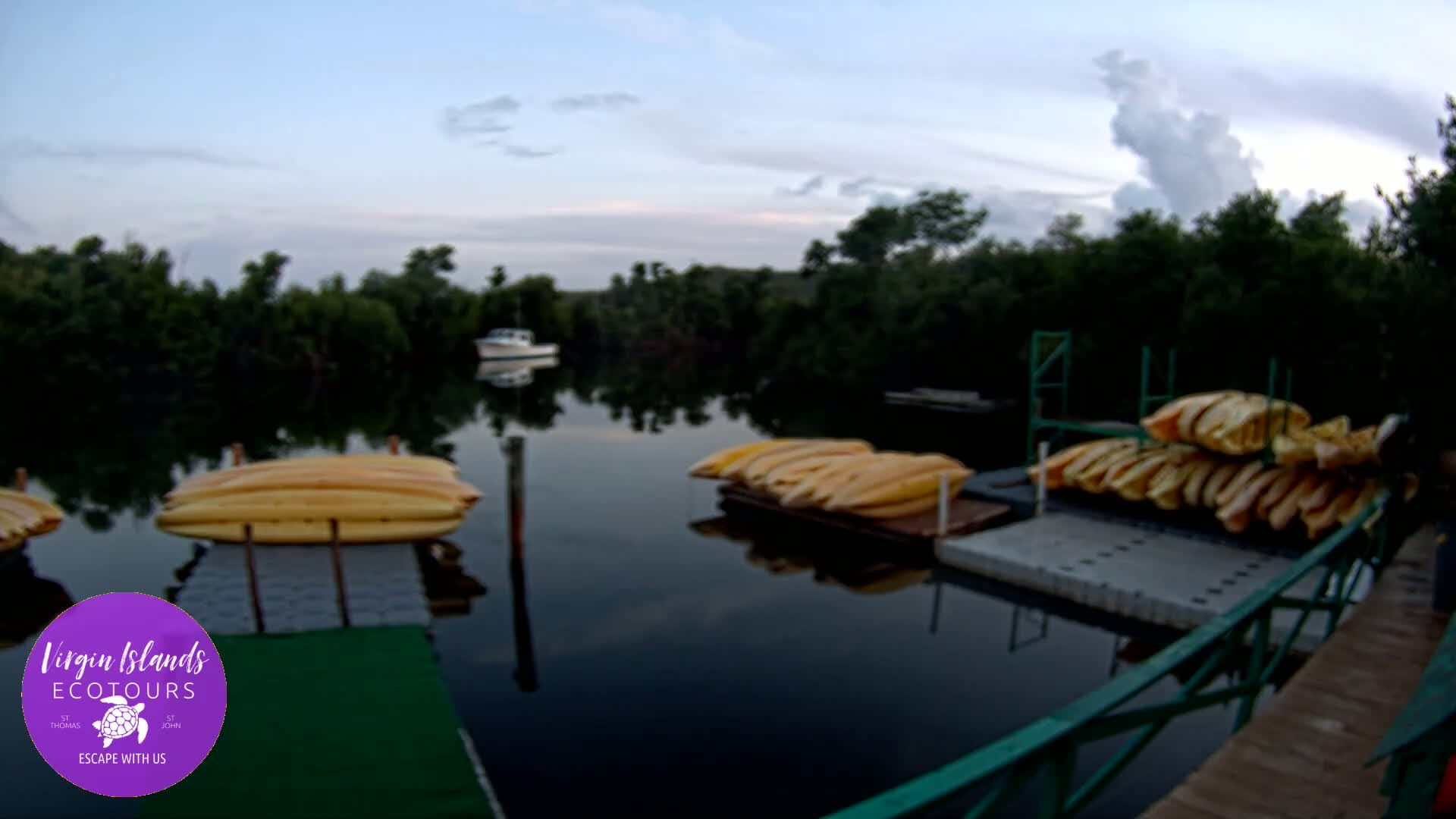 St. Thomas, Bovoni, Mangrove Lagoon Lake Live Cam - Southside, St. Thomas, United States Virgin Islands, USA