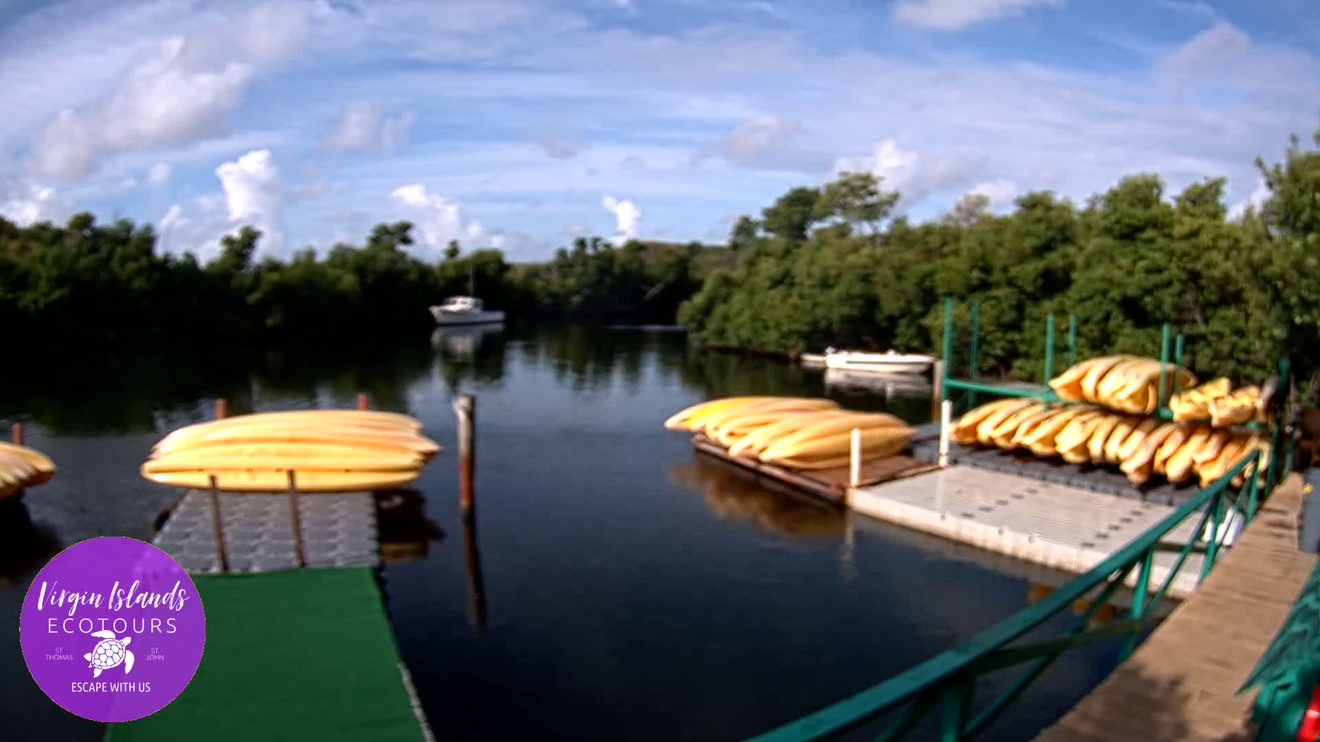 St. Thomas, Bovoni, Mangrove Lagoon Lake Live Cam - Southside, St. Thomas, United States Virgin Islands, USA