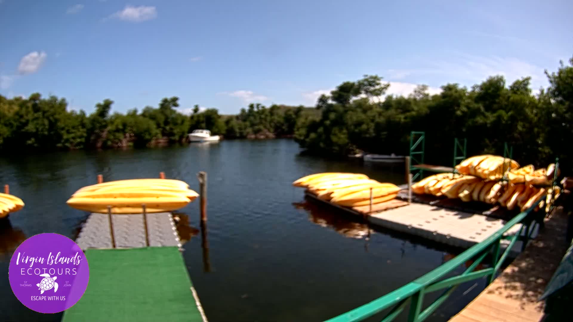 St. Thomas, Bovoni, Mangrove Lagoon Lake Live Cam - Southside, St. Thomas, United States Virgin Islands, USA