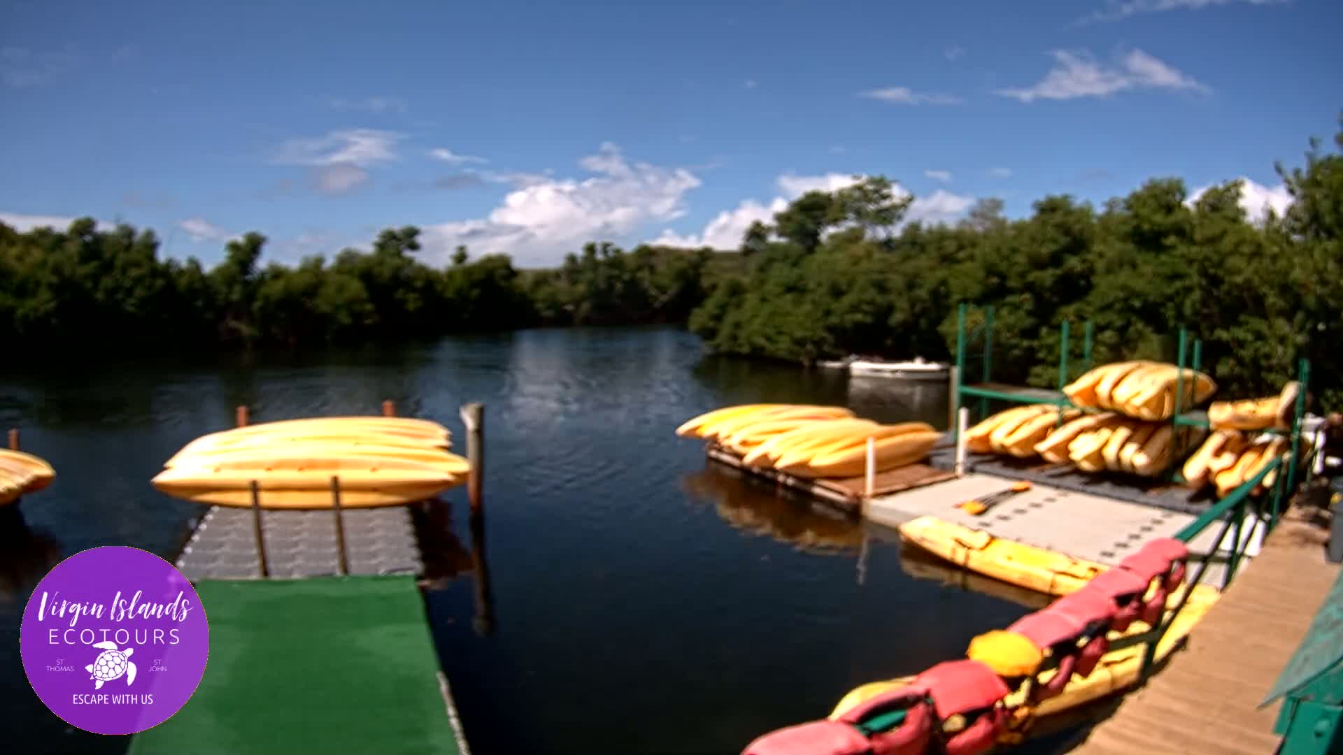St. Thomas, Bovoni, Mangrove Lagoon Lake Live Cam - Southside, St. Thomas, United States Virgin Islands, USA