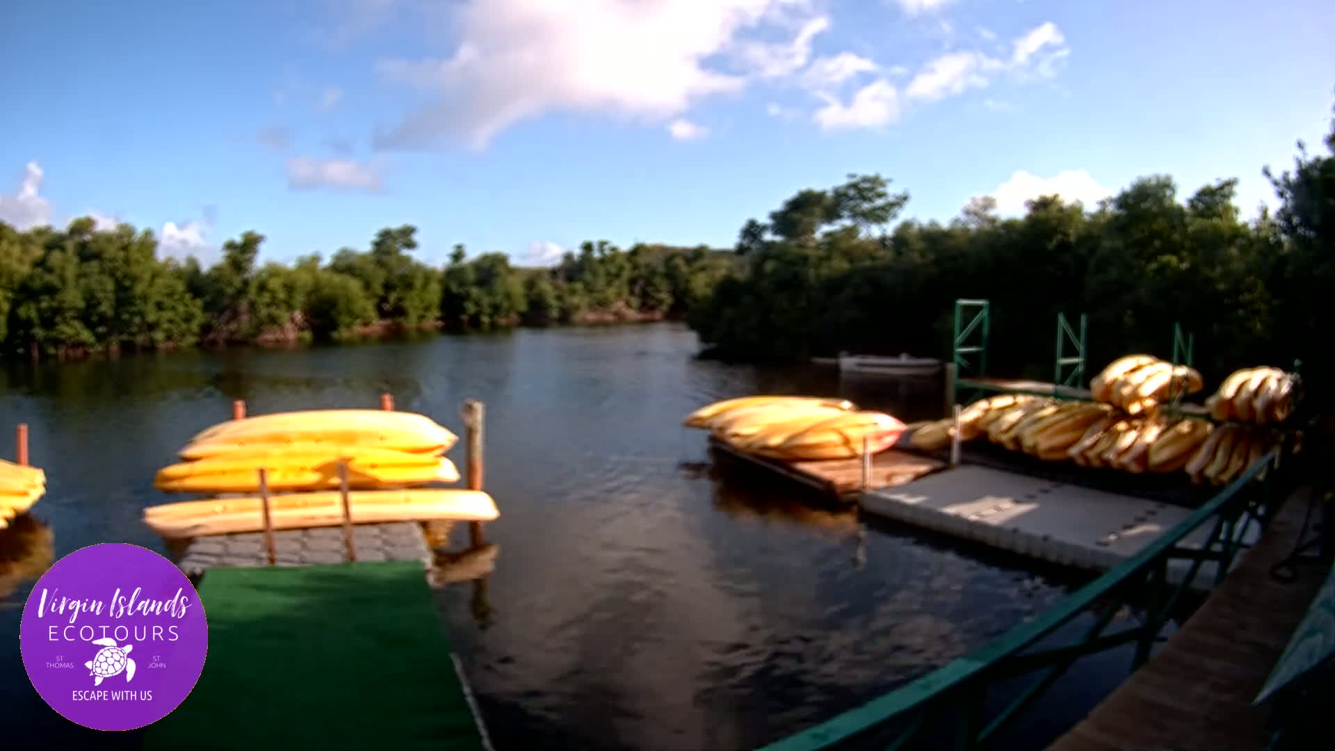St. Thomas, Bovoni, Mangrove Lagoon Lake Live Cam - Southside, St. Thomas, United States Virgin Islands, USA