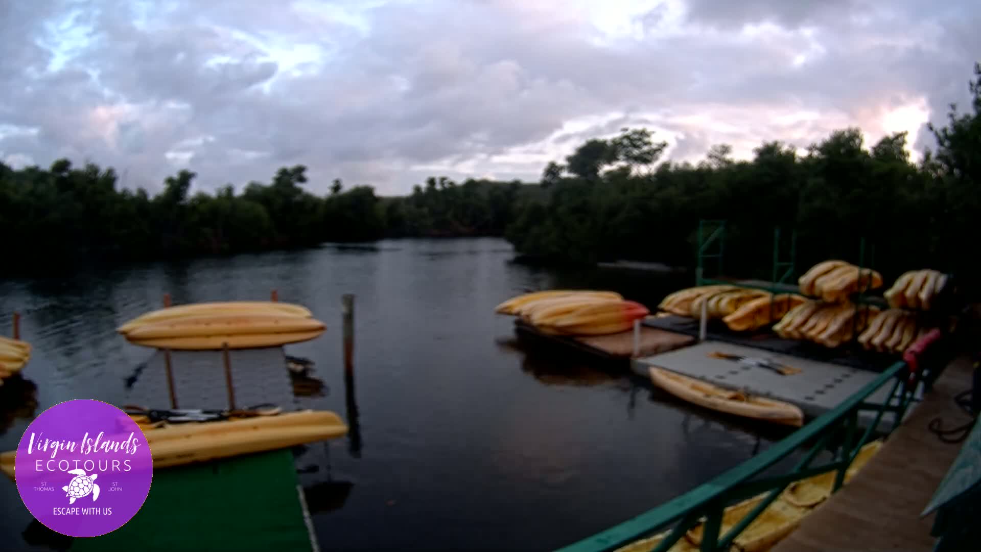 St. Thomas, Bovoni, Mangrove Lagoon Lake Live Cam - Southside, St. Thomas, United States Virgin Islands, USA
