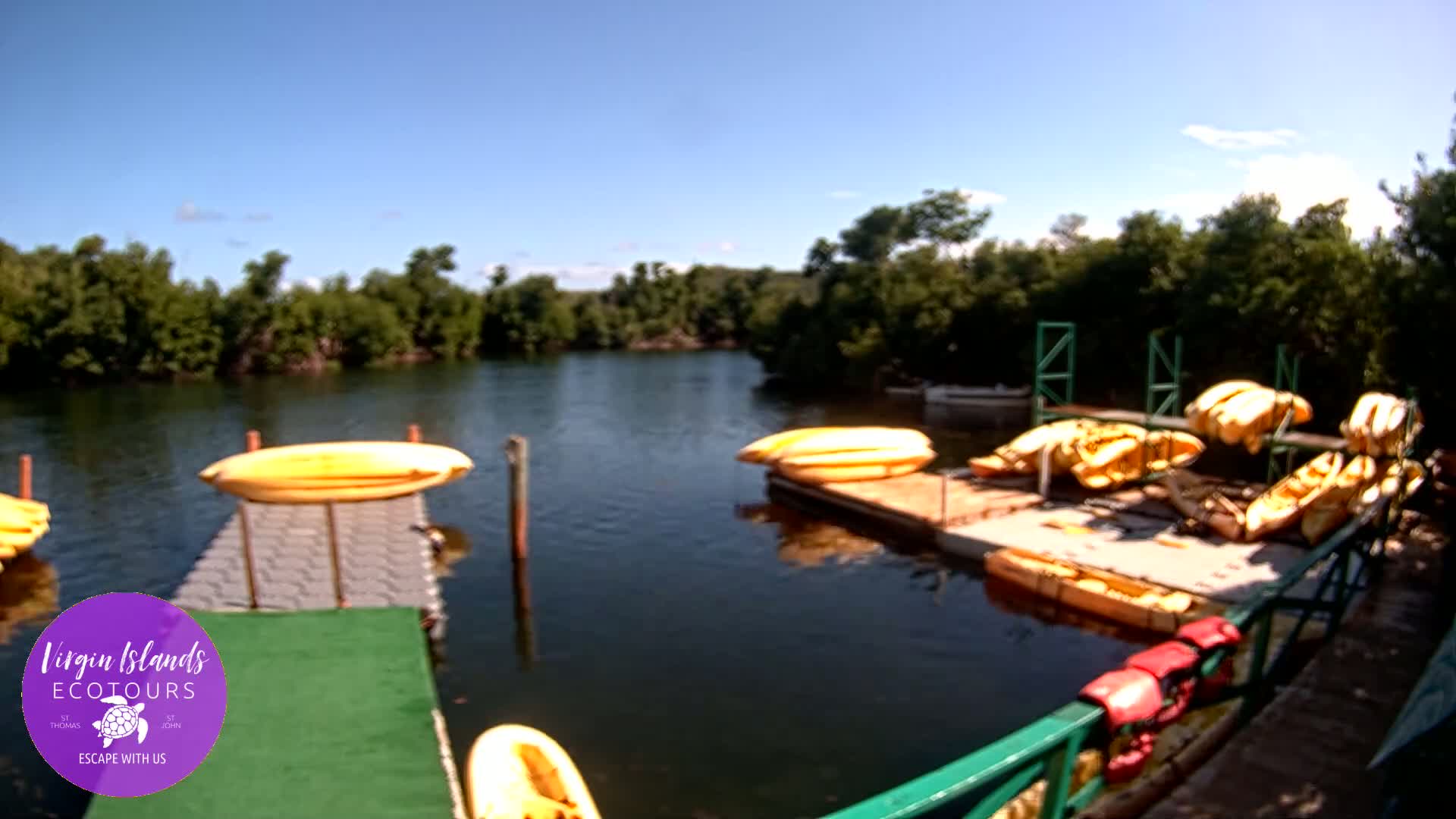 St. Thomas, Bovoni, Mangrove Lagoon Lake Live Cam - Southside, St. Thomas, United States Virgin Islands, USA